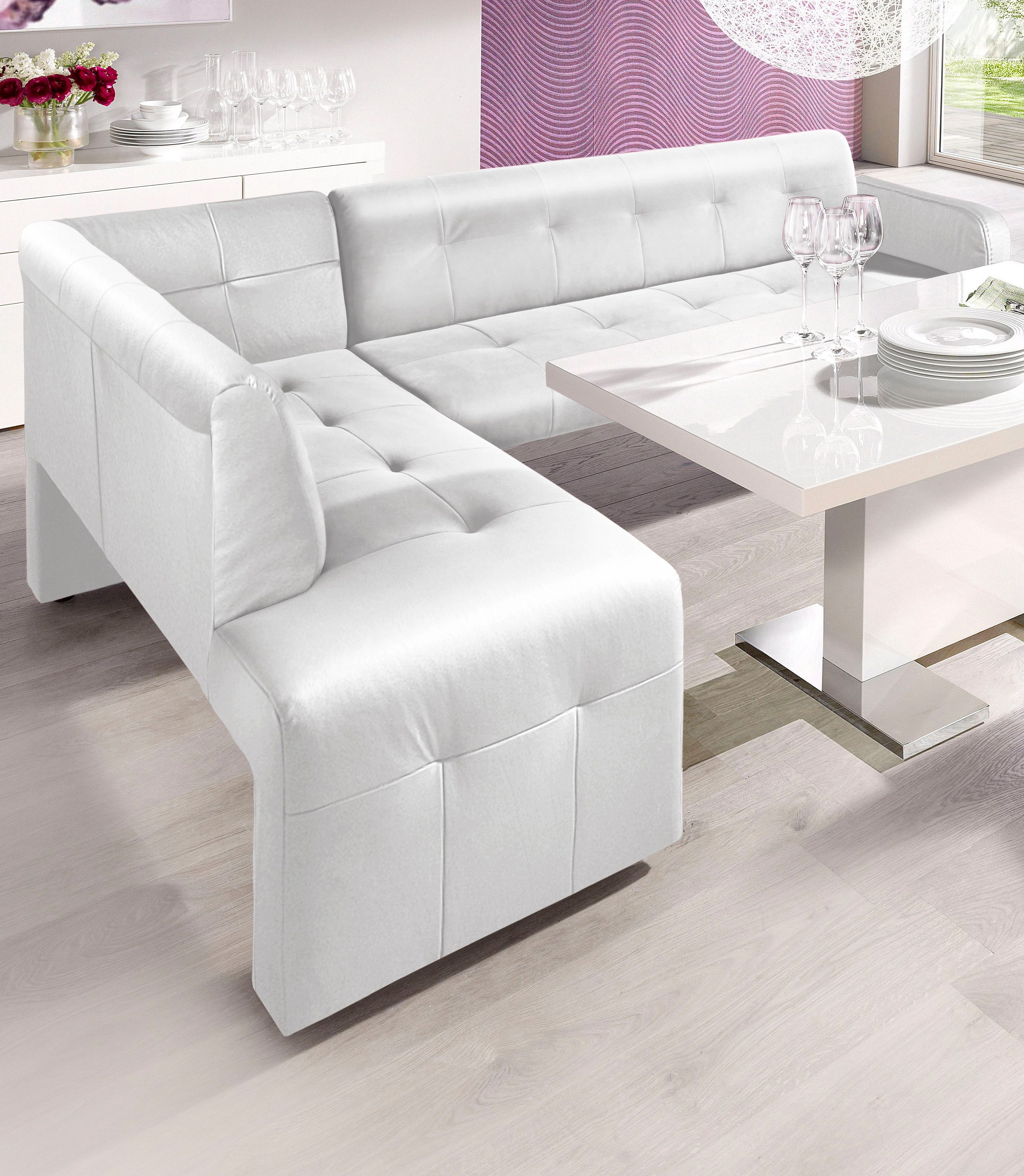 exxpo - sofa fashion "Barista, bequem und elegant, hohe Bodenfreiheit" Eckbank Barista bequem und elegant, hochwertige Detailverarbeitung