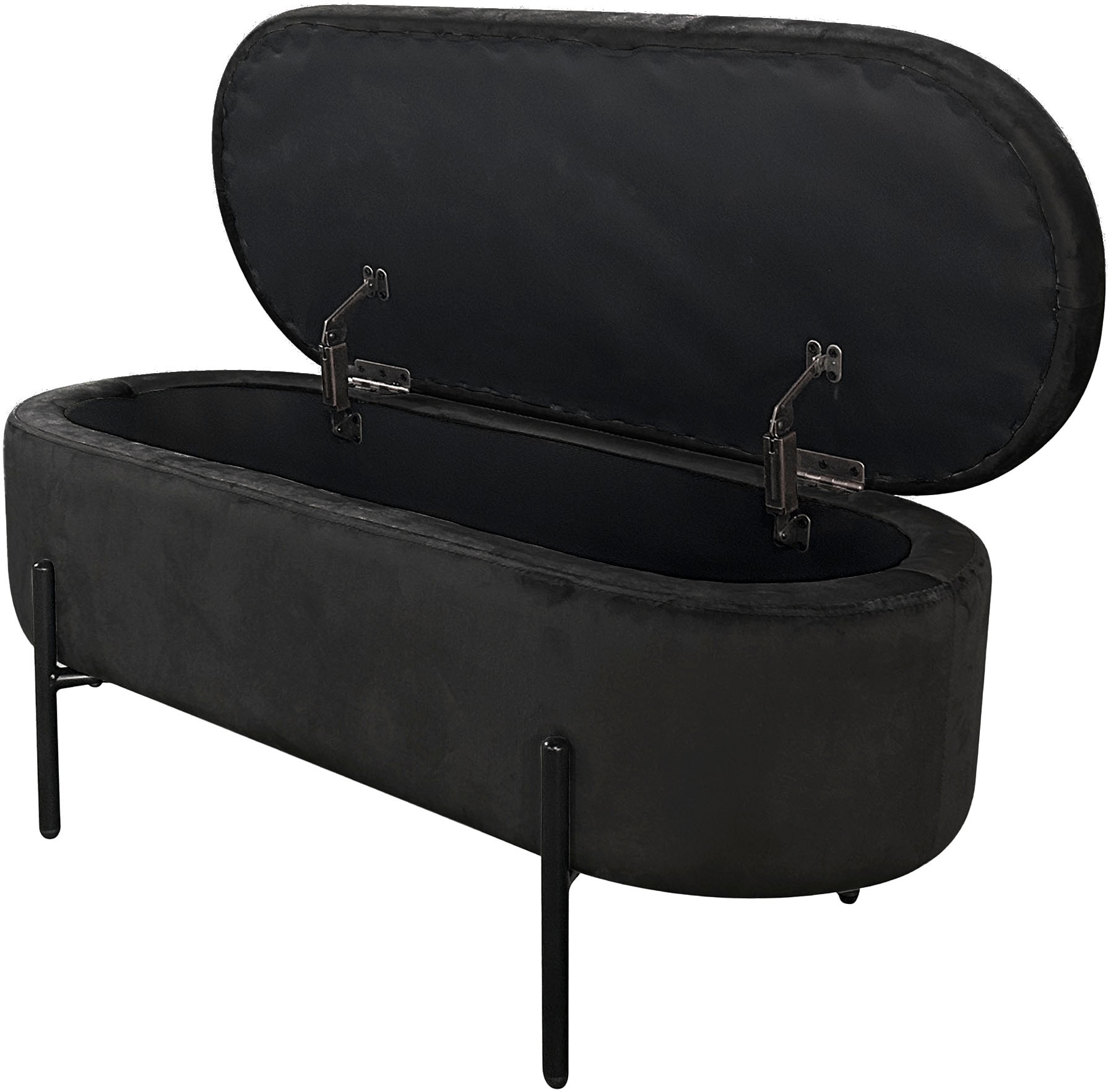 byLIVING Sitzbank »NOVA« Samt, mit Stauraum/Truhe, Innenmaß Truhe 26,5 x 83cm, Höhe: 19 cm