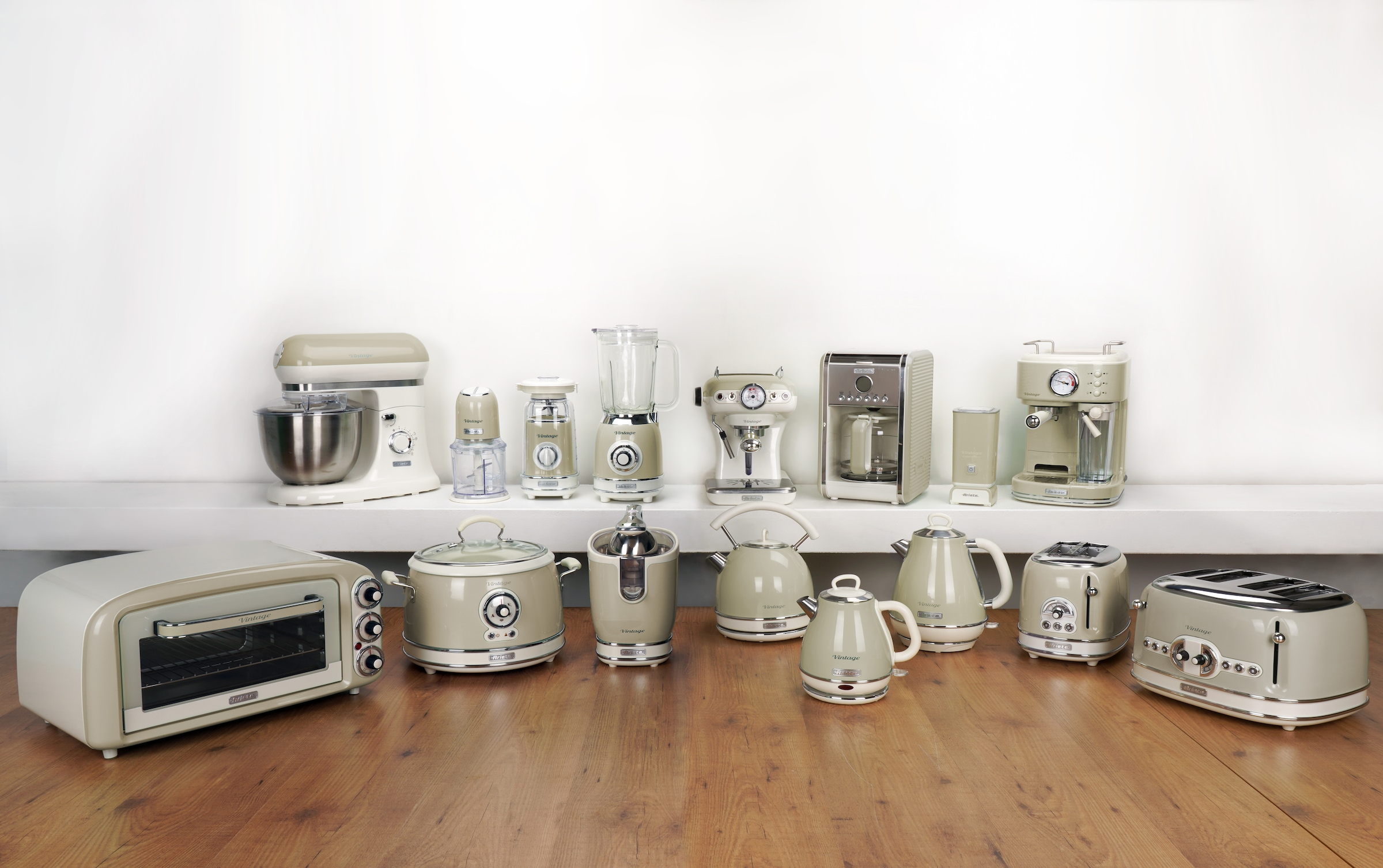 Ariete Filterkaffeemaschine »Vintage 1342, cremefarben« 1,5 l Kaffeekanne Permanentfilter Startzeit Kaffeezubereitung programmierbar