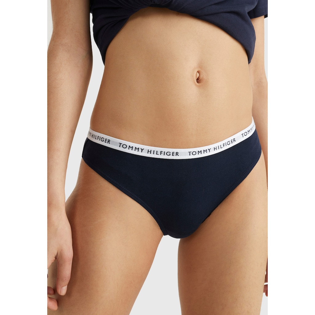 Tommy Hilfiger Underwear T-String, (3 St.), mit schmalem Logobündchen