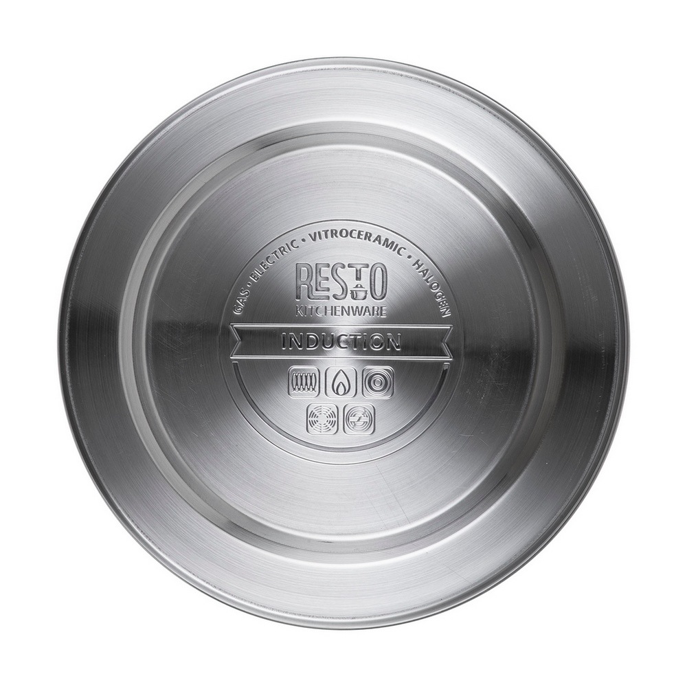 RESTO Kitchenware Wasserkessel »Gemini, Flötenkessel 3 l mit wärmespeicherndem Boden im Geschenkkarton«, Edelstahl, (1 tlg.), mit ergonomischem, wärmeableitenden Bakelit-Griff