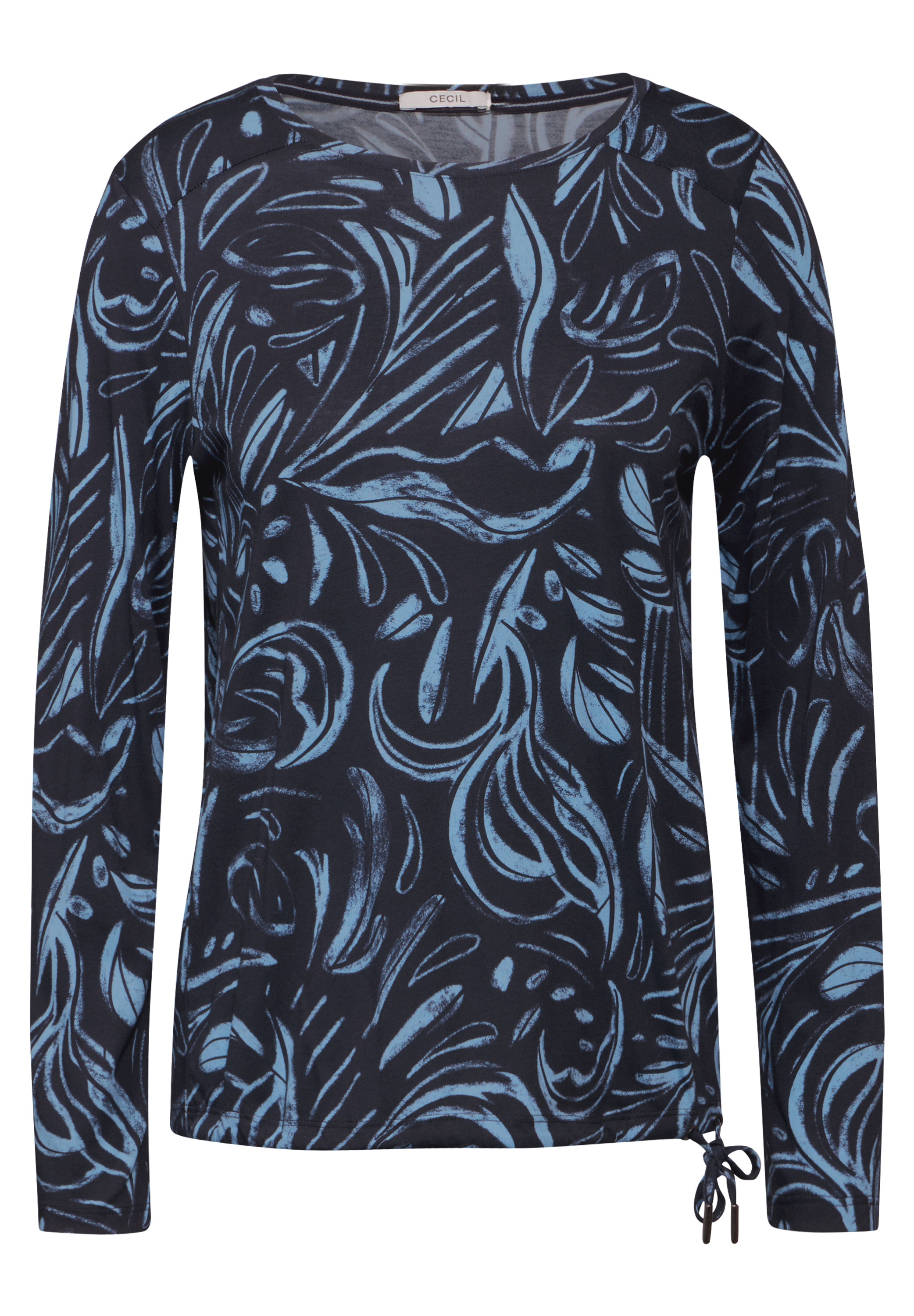 Cecil Langarmshirt, mit Materialmix