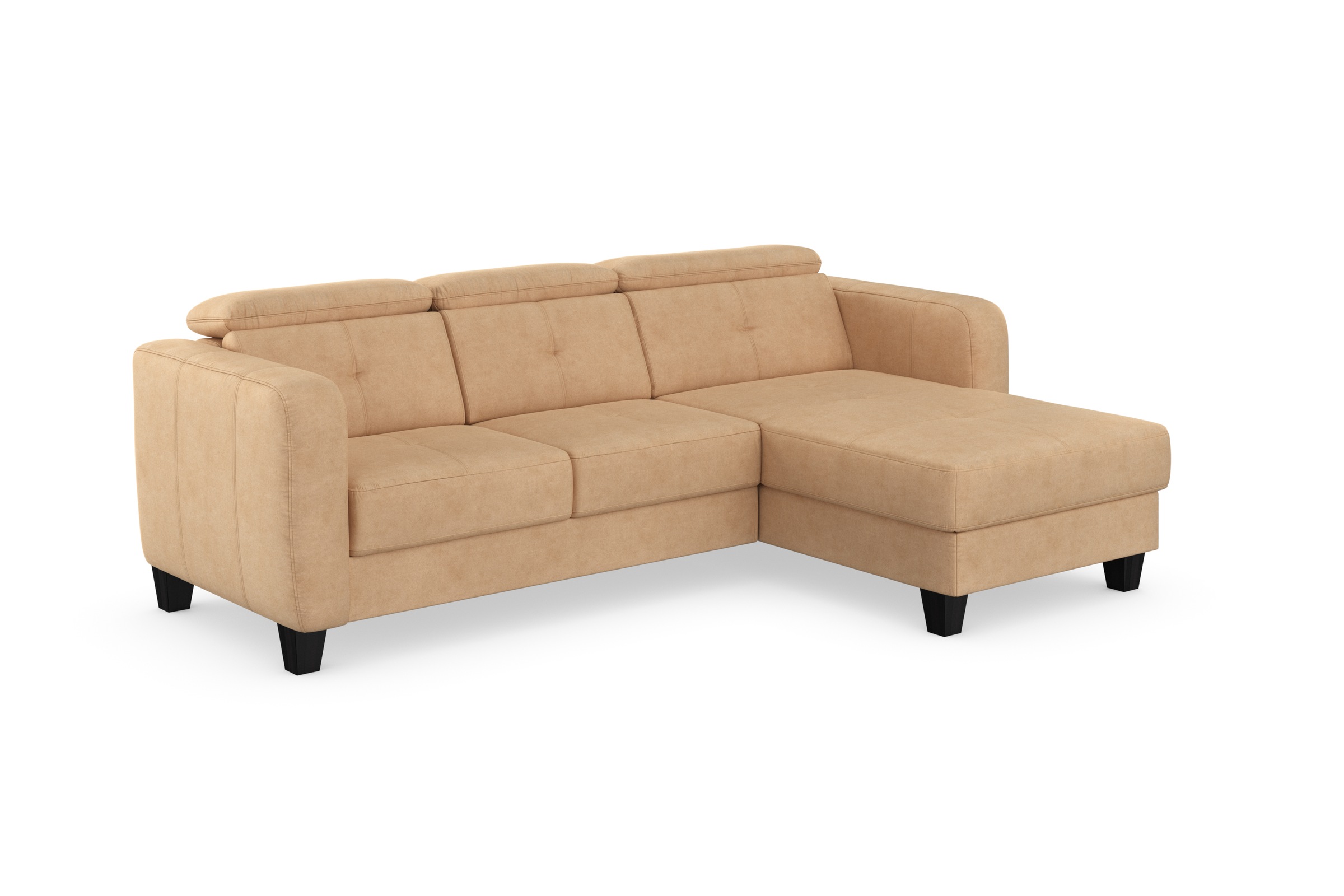 sit&more Ecksofa »Belluci L-Form«, inklusive Federkern, wahlweise mit Bettfunktion und Bettkasten