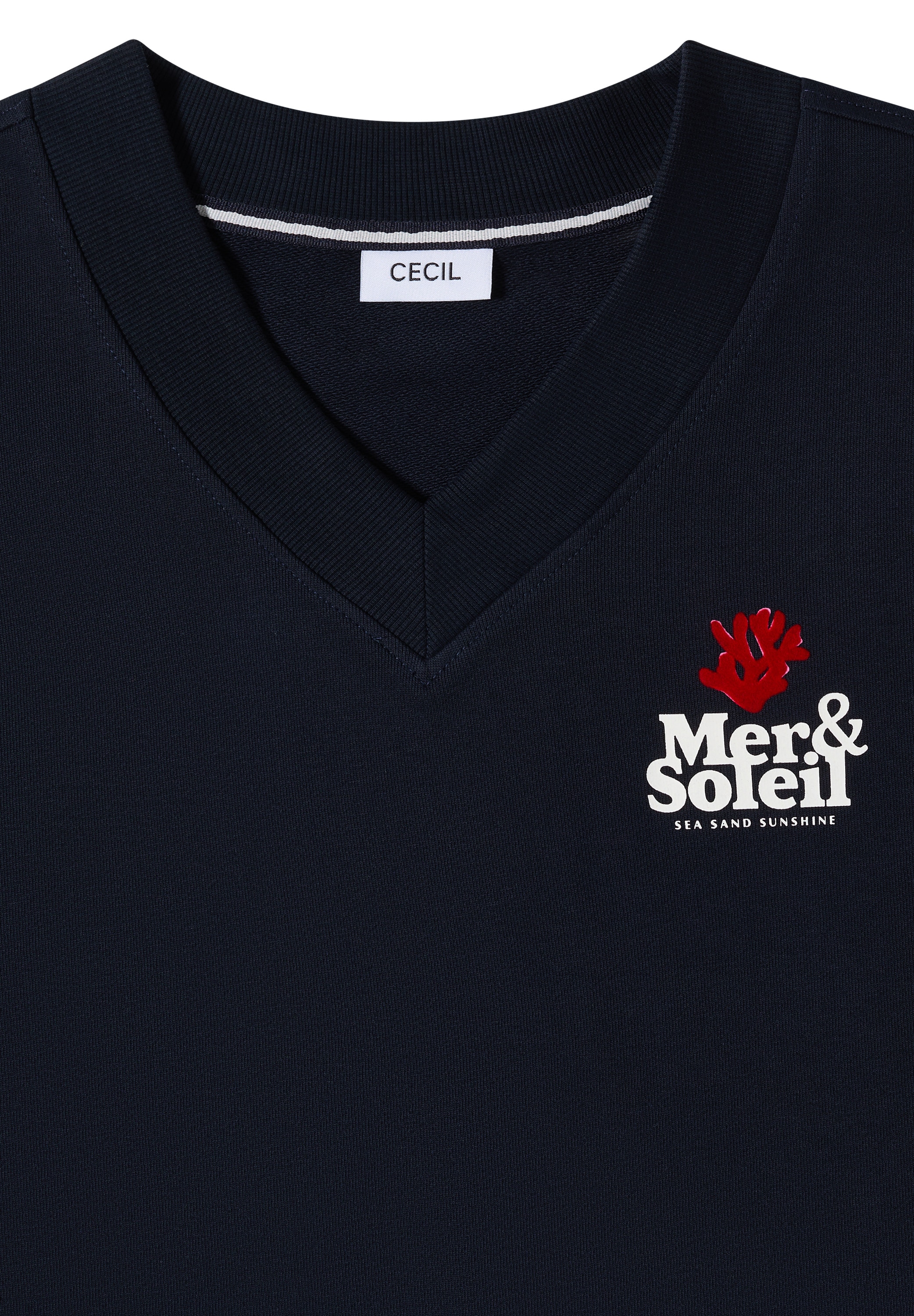 Cecil Sweatshirt , mit V-Ausschnitt
