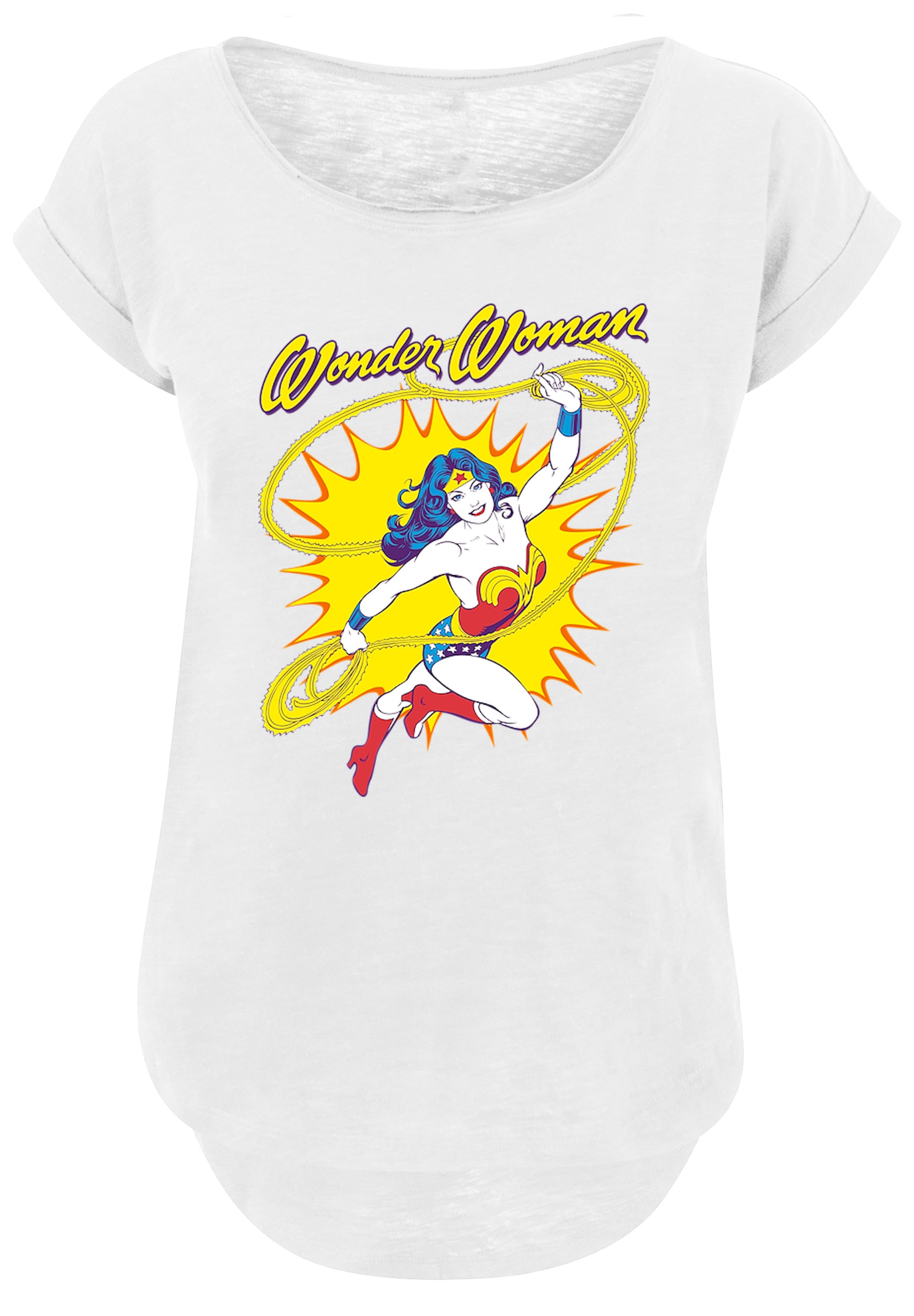 F4NT4STIC T-Shirt "DC Comics Wonder Woman Vintage Leap", Damen,Premium Merc günstig online kaufen