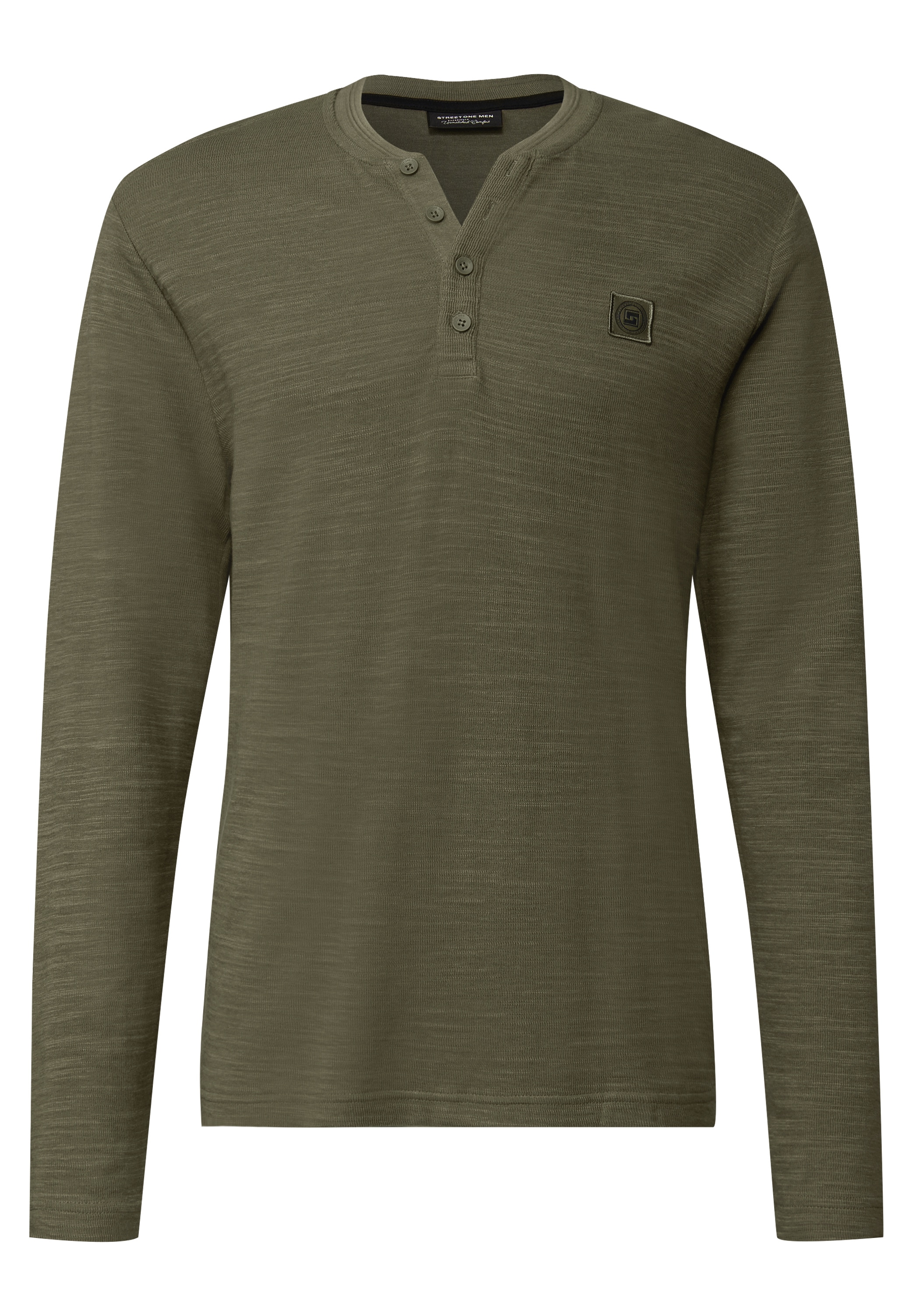STREET ONE MEN Langarmshirt, im soften Baumwoll-Mix