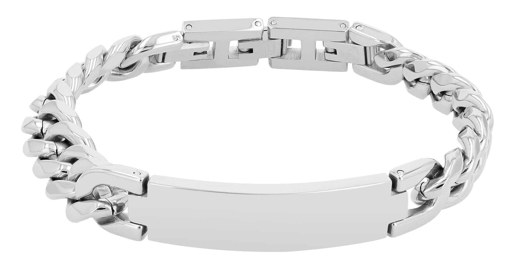 Adelia´s Armband »Unisex Armband – Panzerarmband aus Edelstahl 23 cm« Ein kleines Geschenk mit großer Wirkung