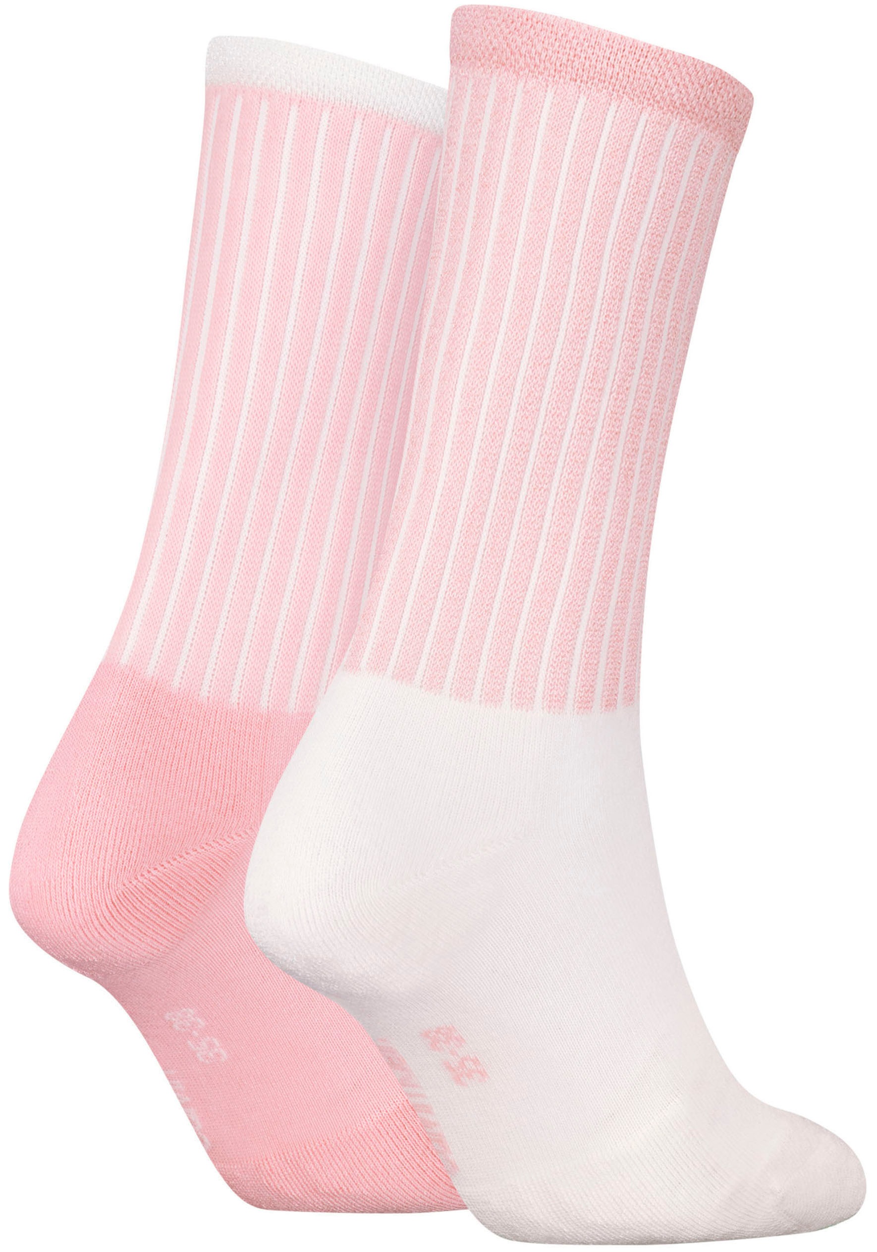 Calvin Klein Jeans Socken "CKJ WOMEN SOCK 2P GLOSSY RIB" 2 Paar, 2 Paar tlg günstig online kaufen
