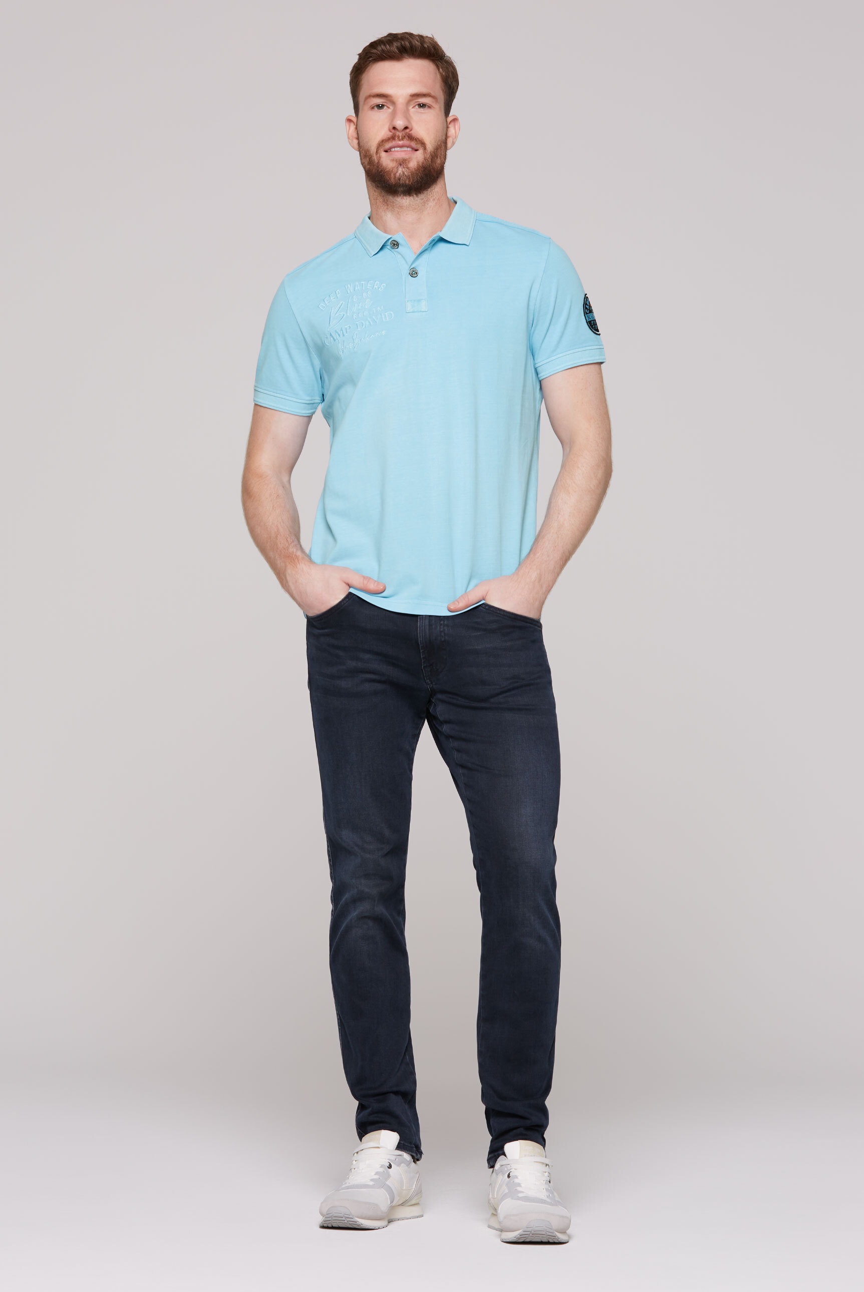 CAMP DAVID Poloshirt, aus Baumwolle