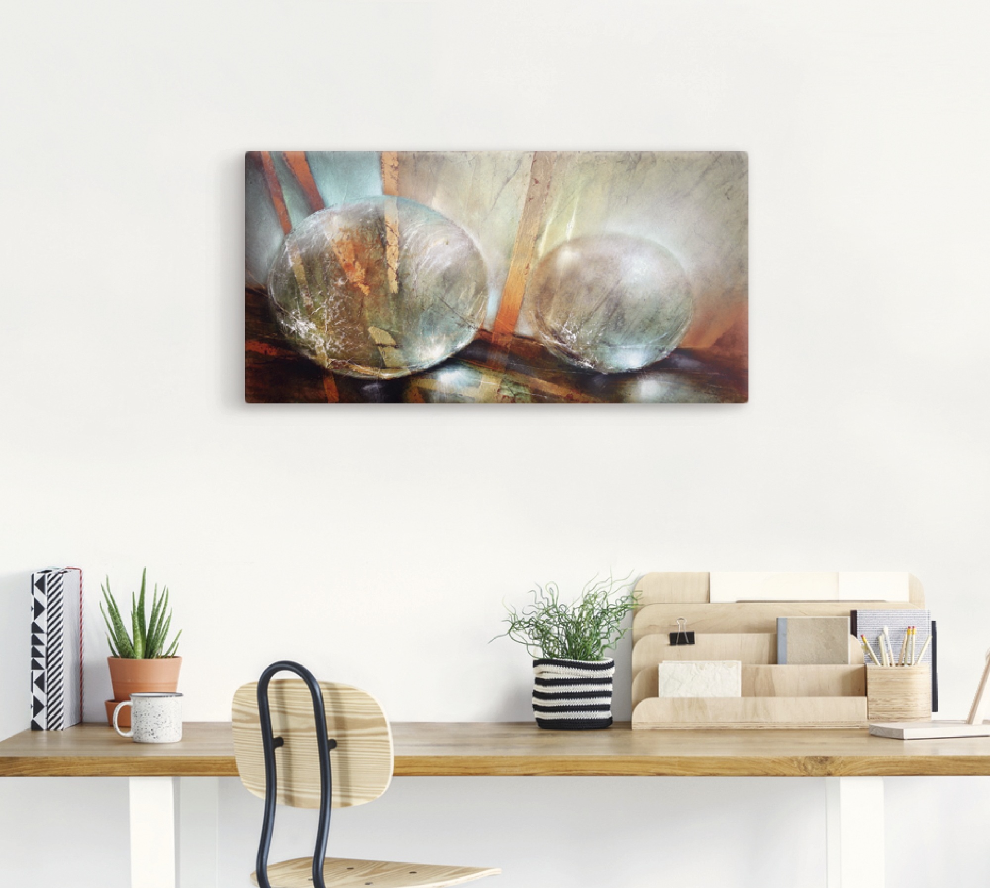 Artland Leinwandbild "Lichtfänger" Gegenstandslos 1 Stk. tlg. auf Holzrahme günstig online kaufen