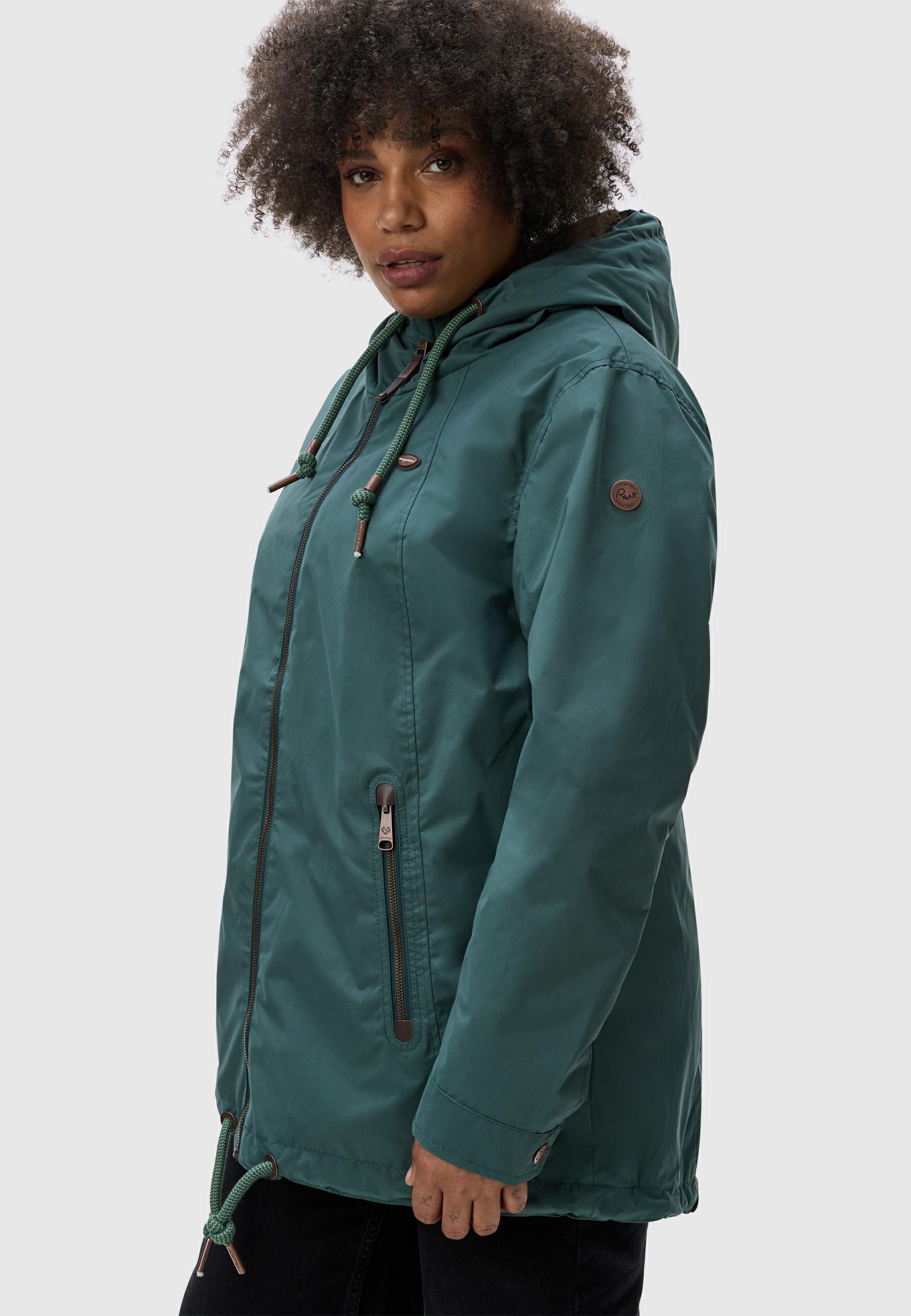 Ragwear Outdoorjacke »Zuzka«, mit Kapuze, stylische Übergangsjacke mit großer Kapuze