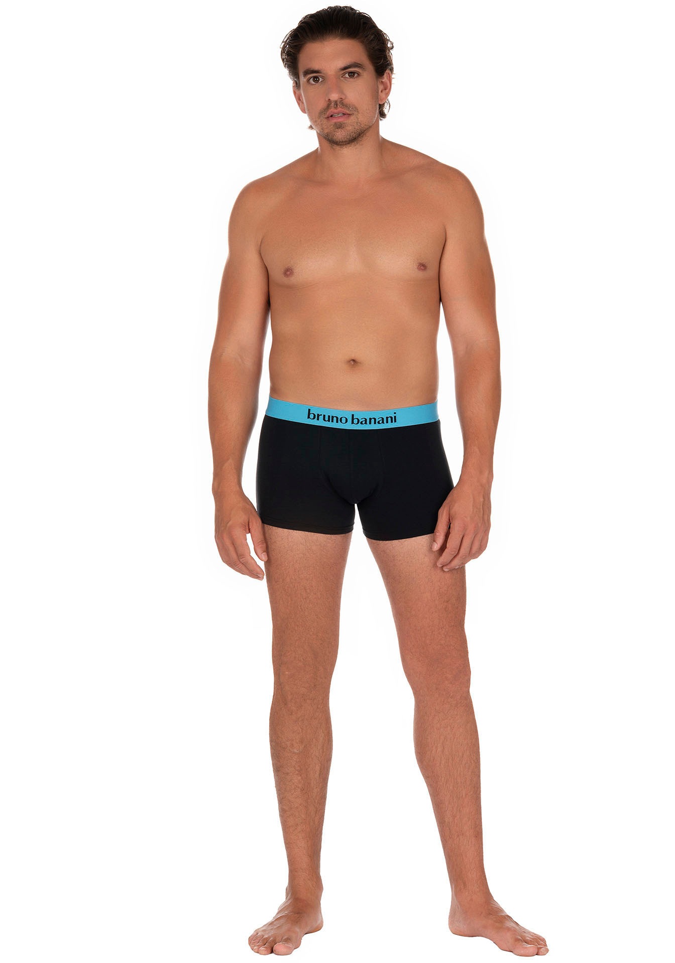 Bruno Banani Boxer »Flowing«, (2er Pack), mit kontrastreichem Logobund