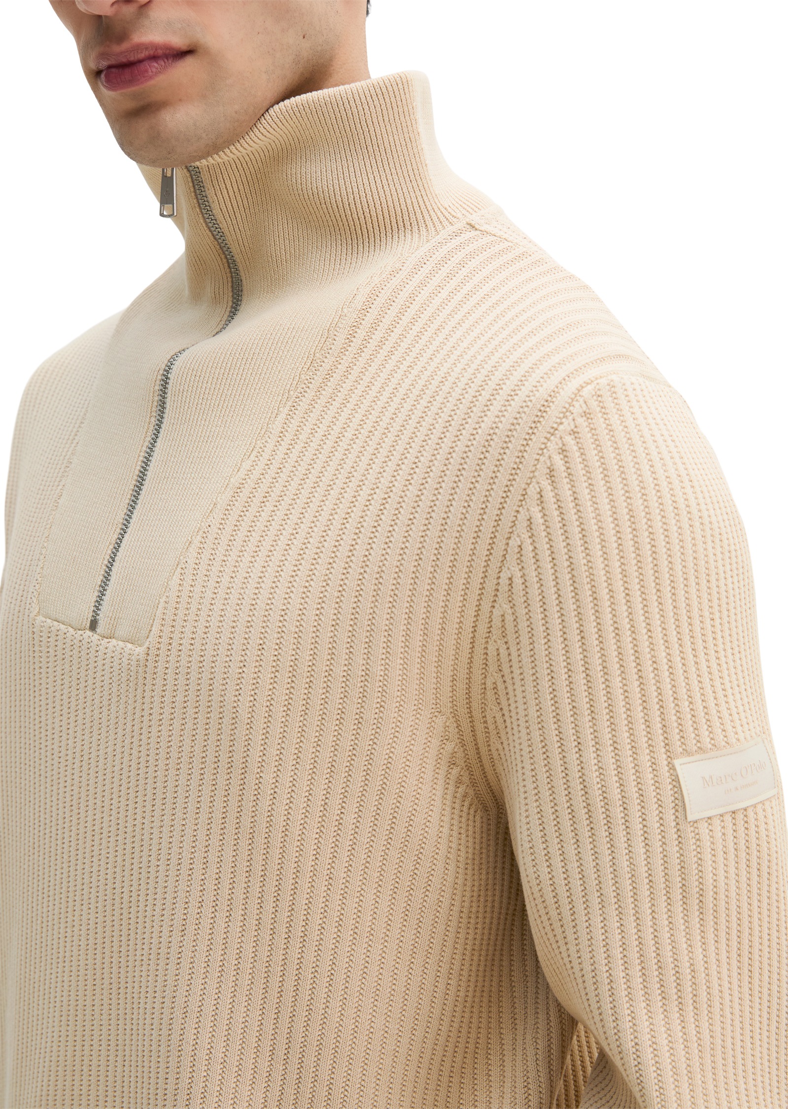 Thumbnail - Marc OPolo Troyer regular fit aus reiner Bio-Baumwolle