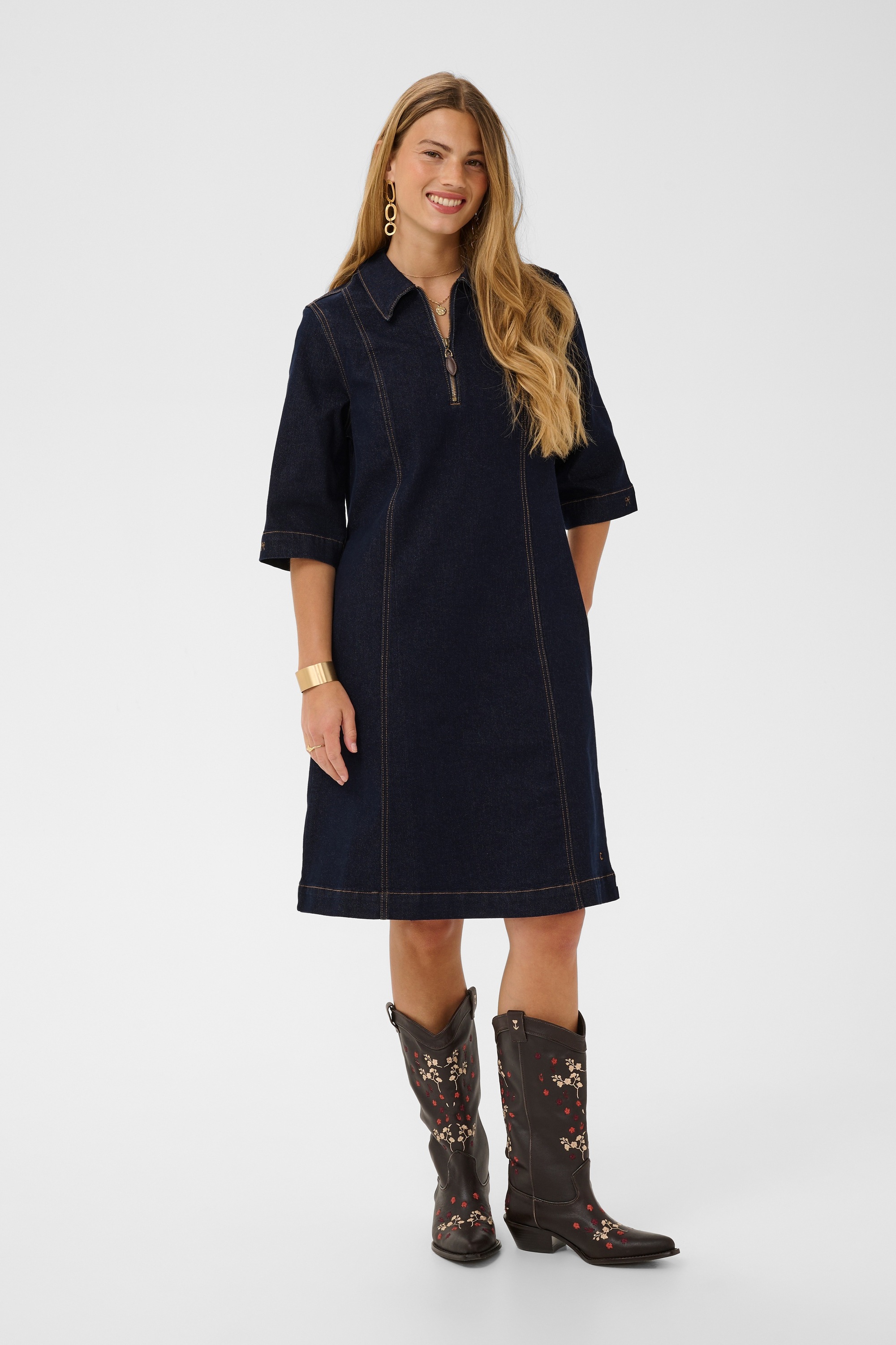 Cream Midikleid »Damen Kleid CREa«