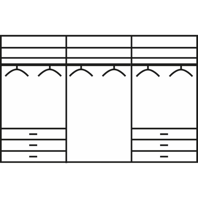 WIEMANN Schwebetürenschrank »Malibu«, mit Glasfront | BAUR