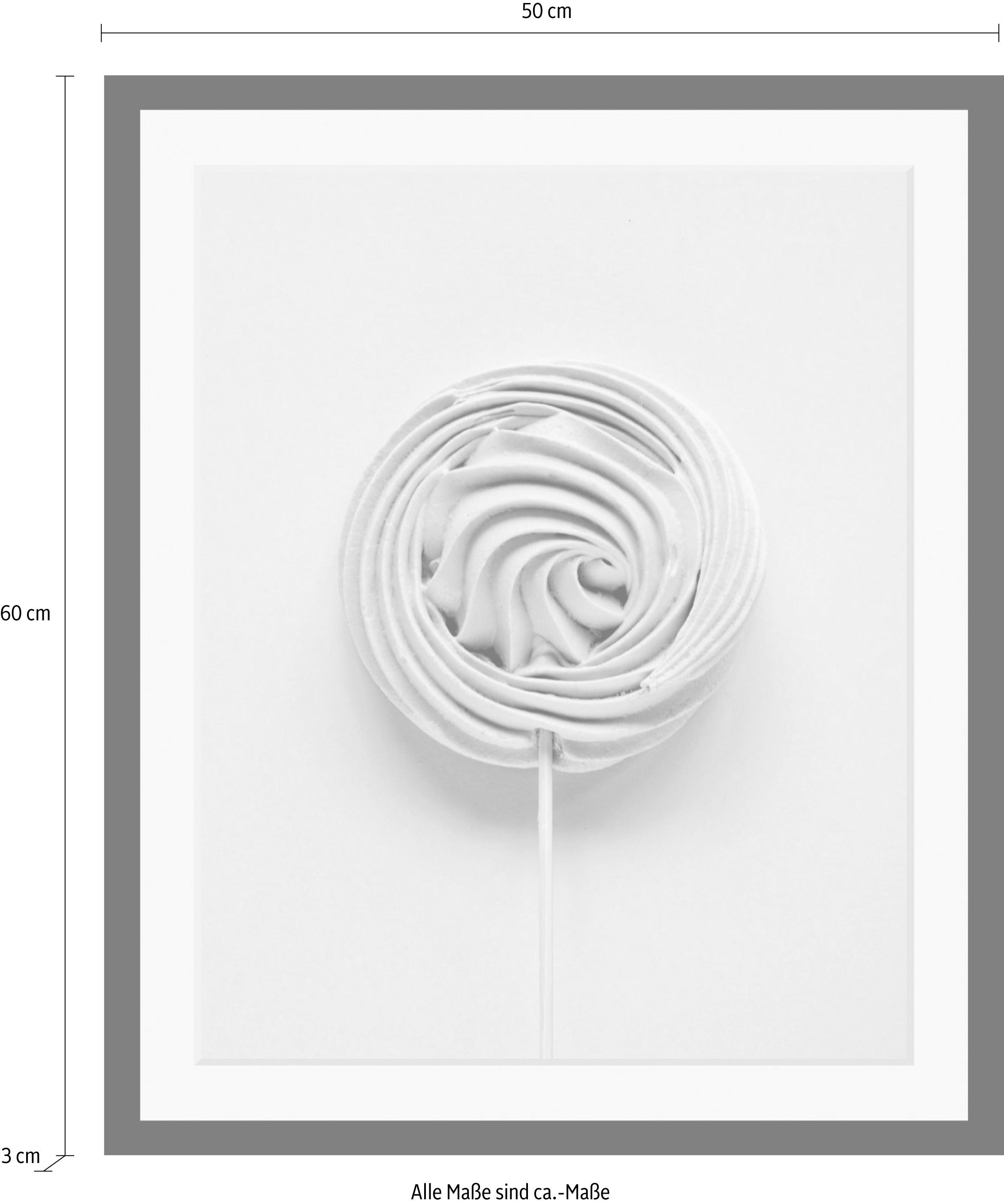 queence Bild »Lolli«, Süßigkeiten-Süßspeisen-Lebensmittel, HD Premium Poster-Druck inkl. Holzrahmen