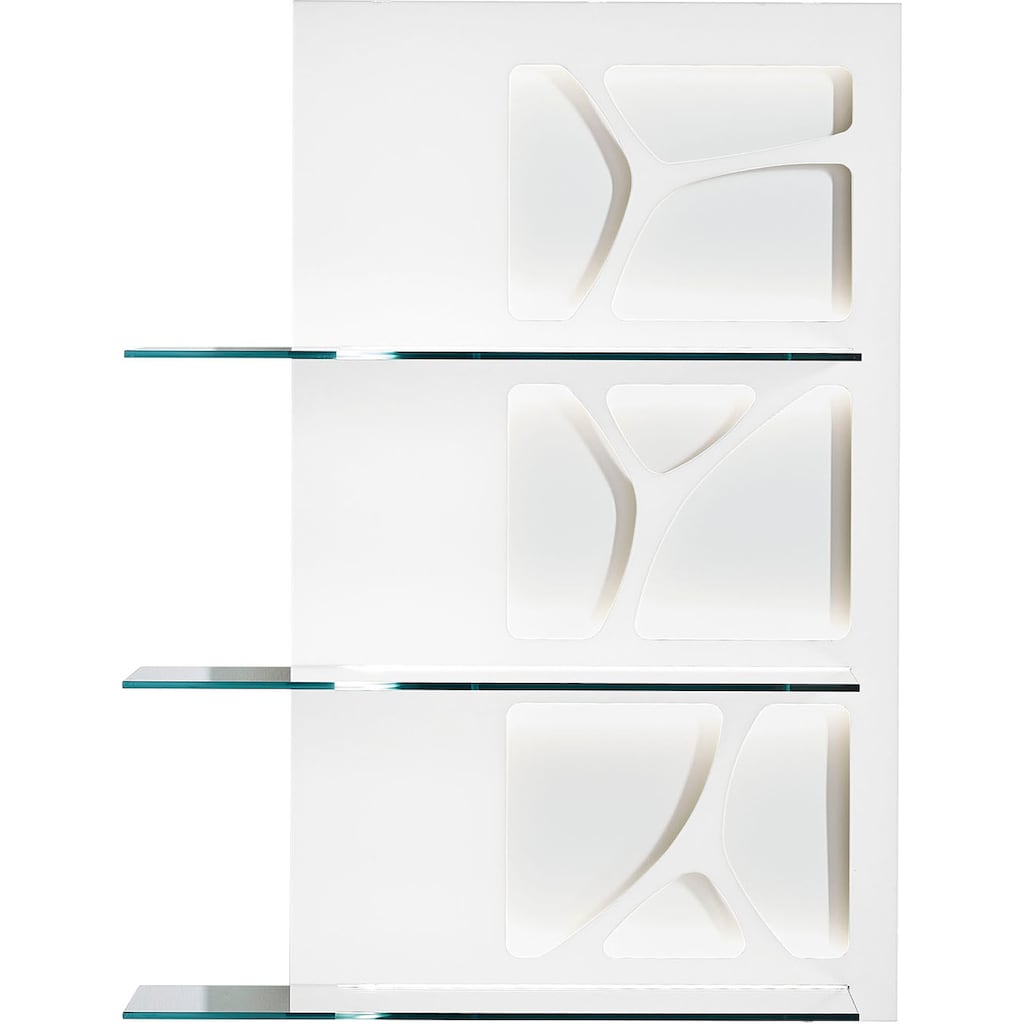 LEONARDO Garderobenpaneel »CUBE«, mit Genetics, mit 3 Ablageböden, wahlweise mit Beleuchtung, Breite 63 cm