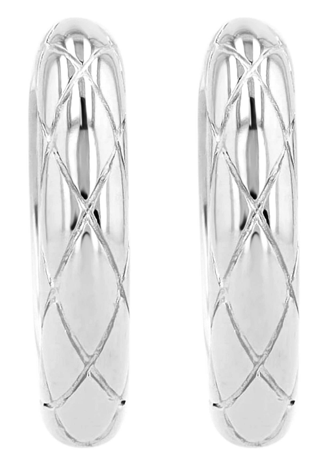 Adelia´s Klappcreolen »Damen Ohrringe – Klappcreole aus 925 Silber« Zum Verschenken – passend für viele Anlässe