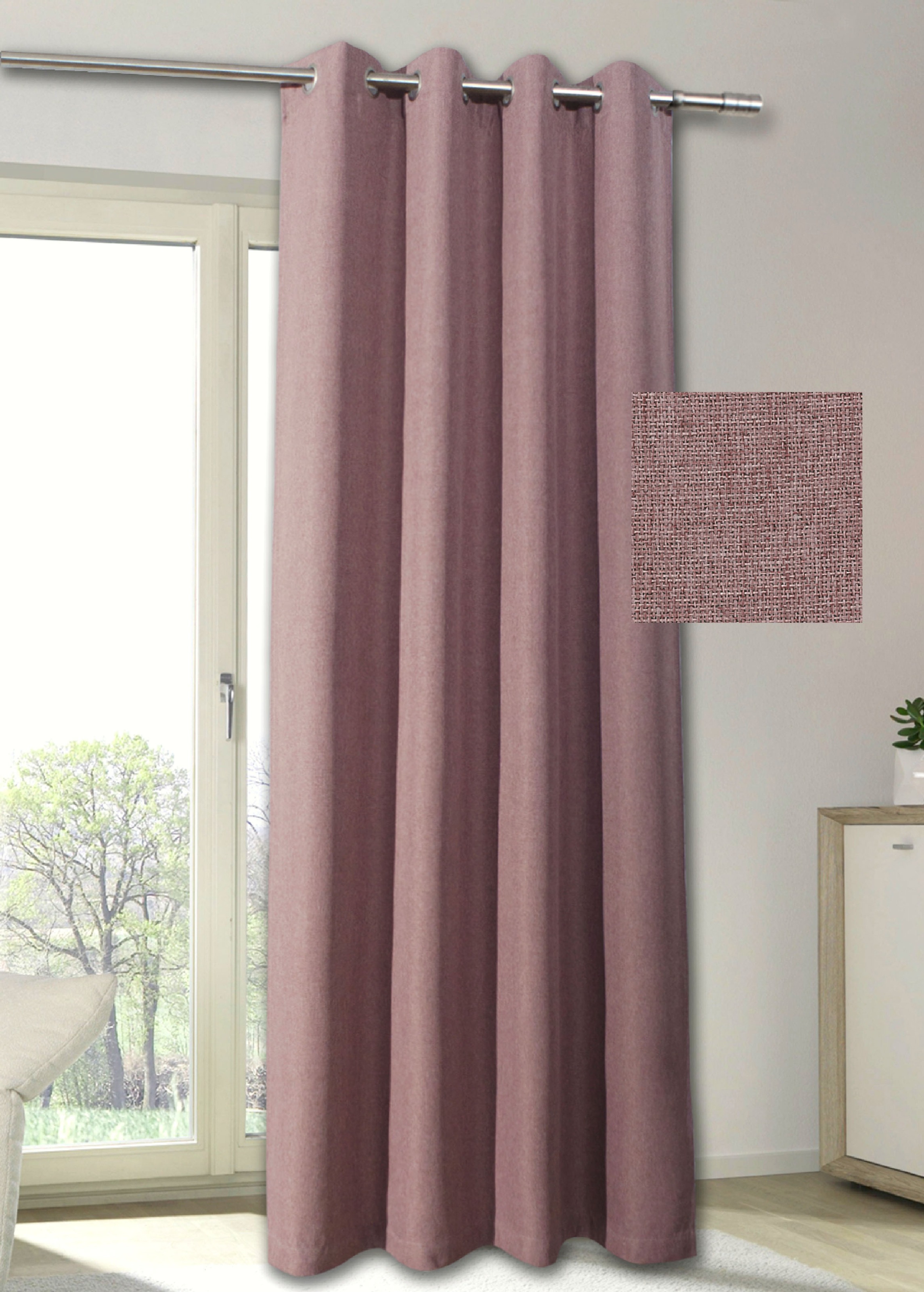 my home "MAILAND" Ösen 1 Stk. tlg. blickdicht, verschiedene Farben, 140 x 2 günstig online kaufen