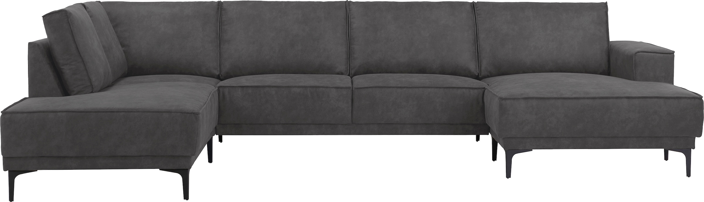 OTTO home Wohnlandschaft "XXL Sofa Oland, Struktur, Flachgewebe, Luxus-Micr günstig online kaufen