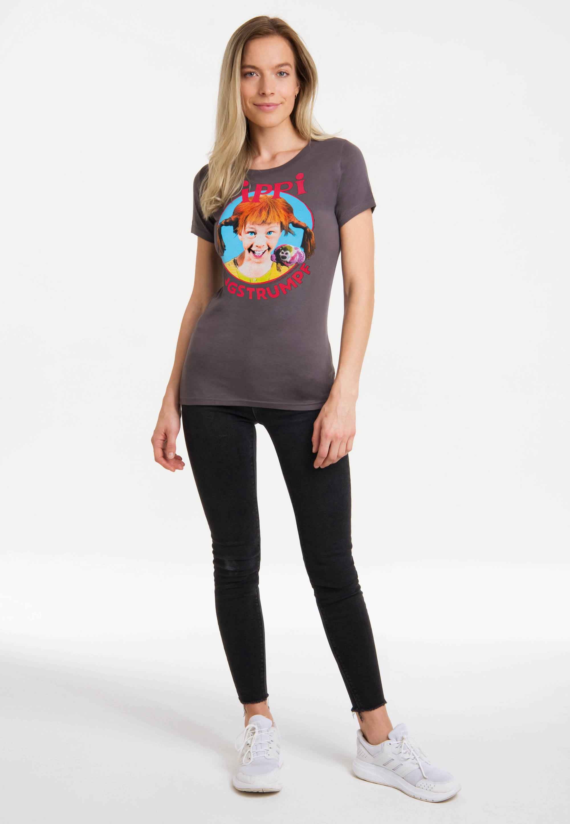 LOGOSHIRT T-Shirt »Pippi Langstrumpf«, mit lizenziertem Originaldesign