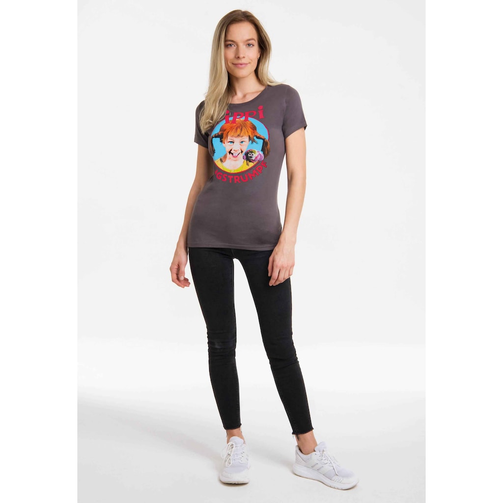 LOGOSHIRT T-Shirt »Pippi Langstrumpf«, mit lizenziertem Originaldesign