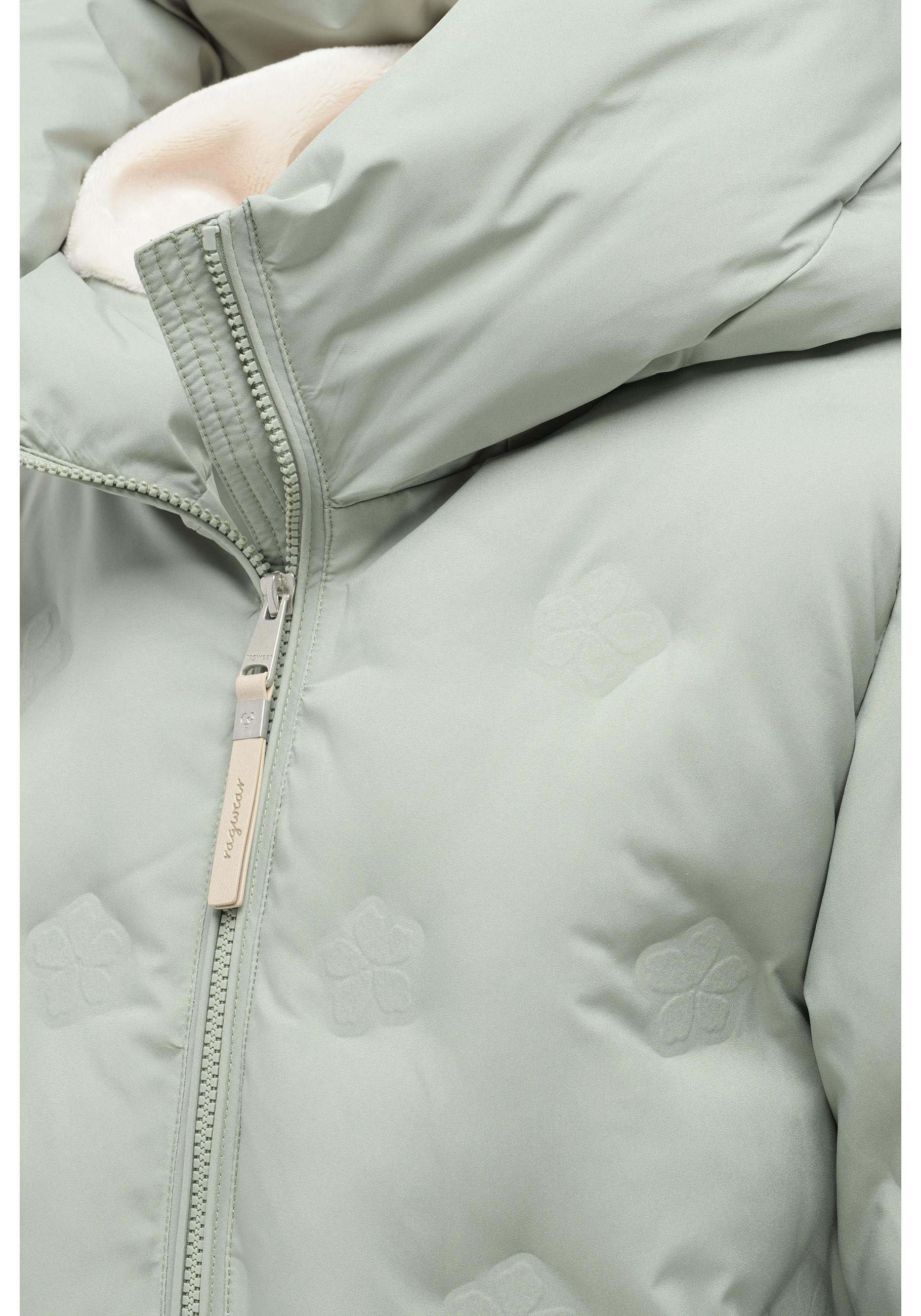 Ragwear Kurzmantel »Noxie Embossed Y« Leichter Winter-Steppmantel mit Kapuze, wasserdicht