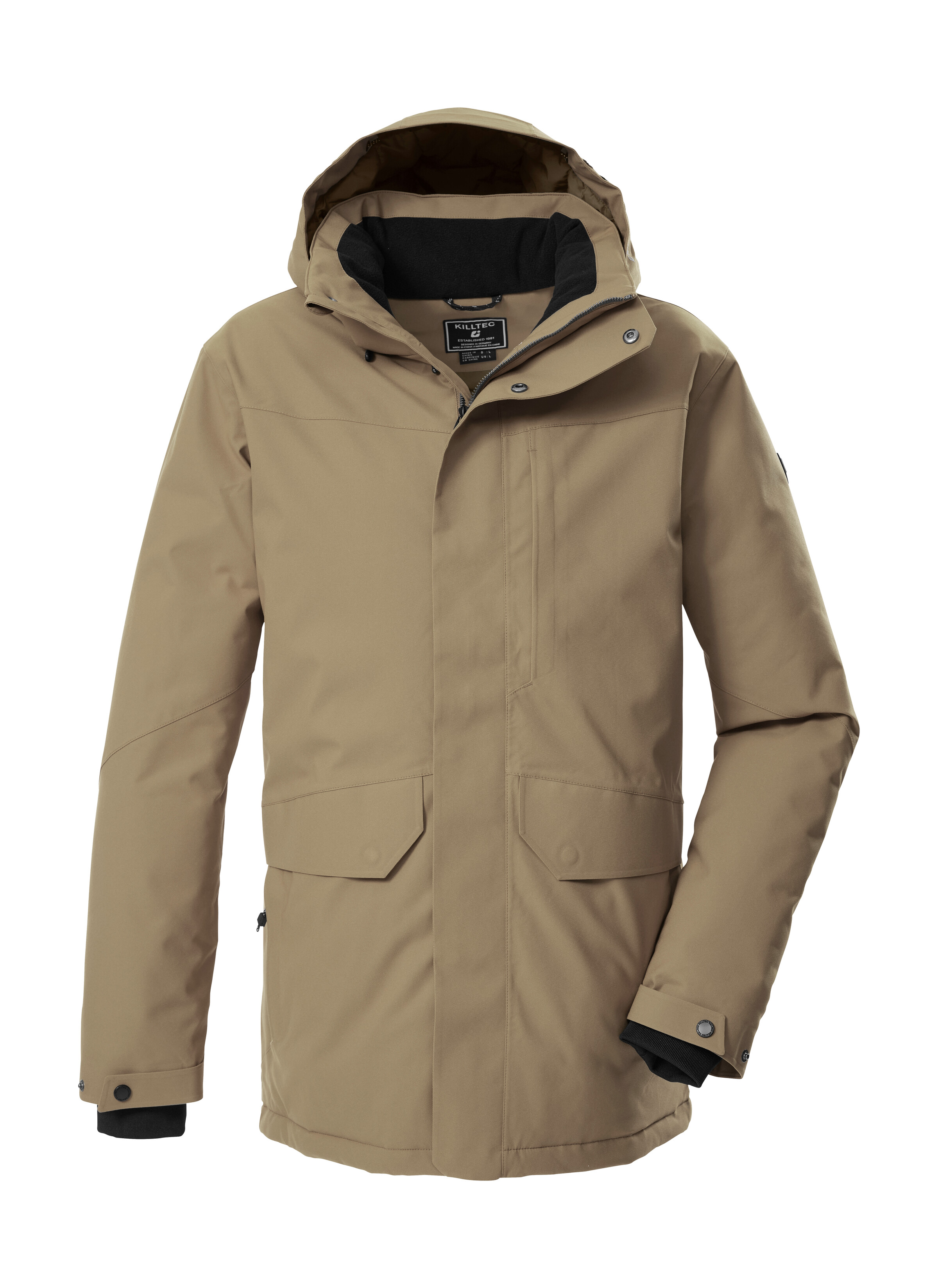 Killtec Parka "KOW 85 MN PRK" Wasserdicht, atmungsaktiv, abnehmbare Kapuze