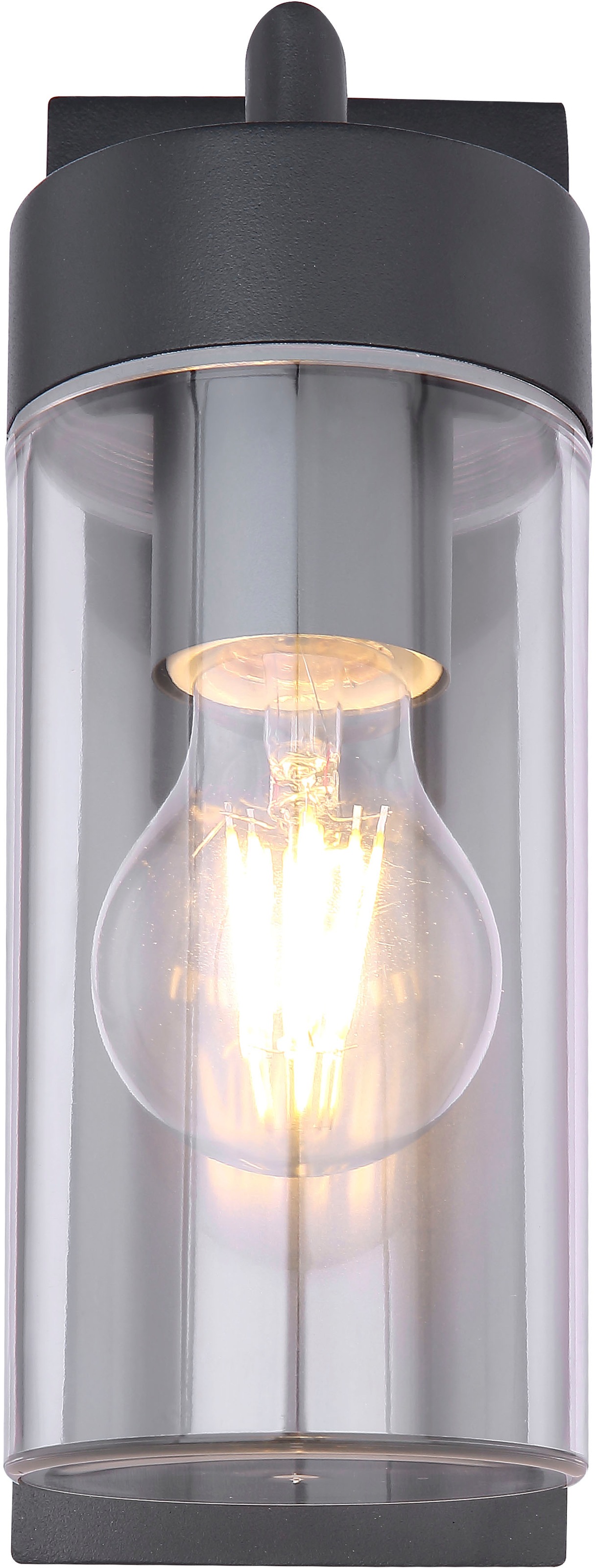 GLOBO LIGHTING Außen-Wandleuchte »VESSA« E27 1 Stk. Außenwandleuchte anthrazit, IP44, Licht abwärts