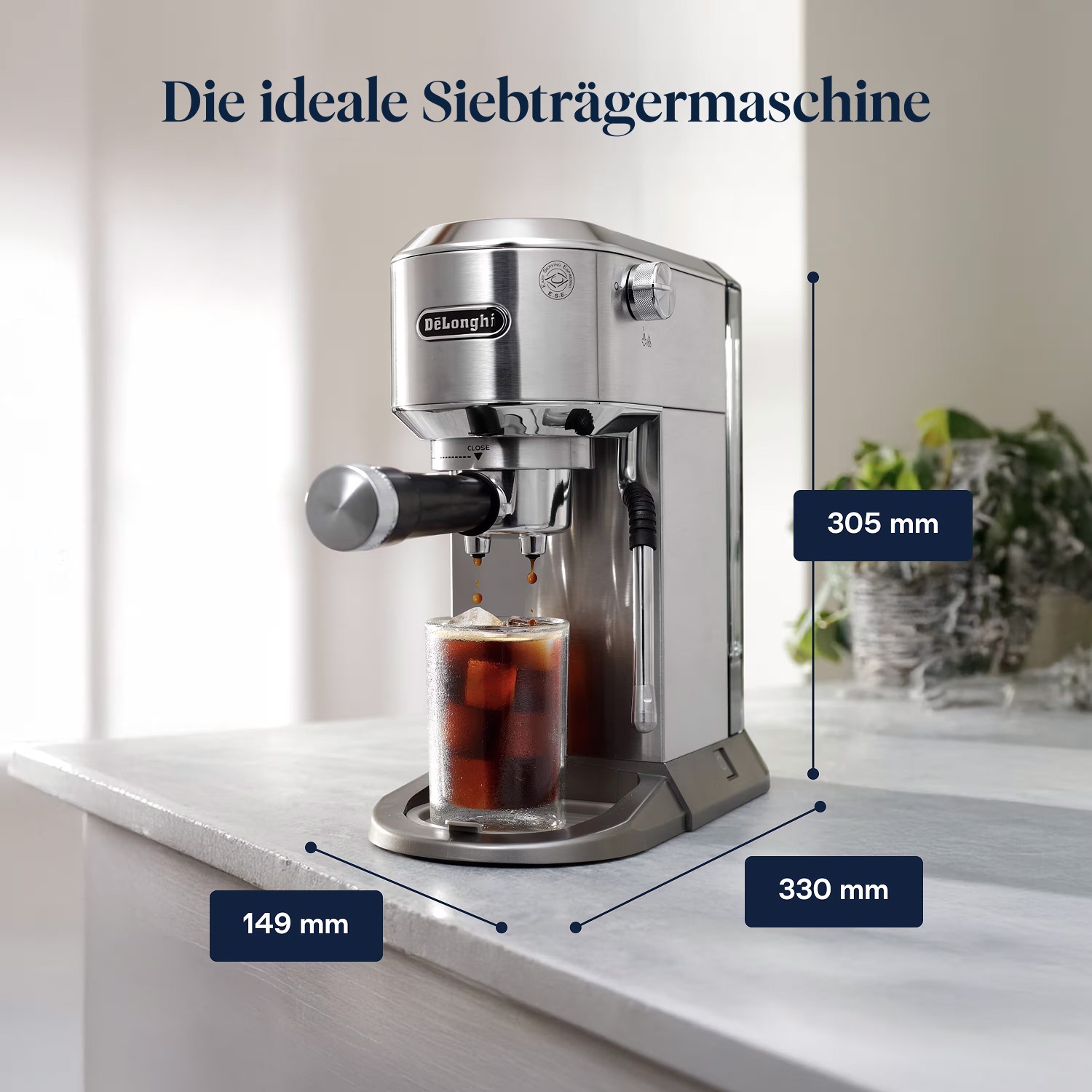De'Longhi Espressomaschine »DEDICA DUO EC890.M«