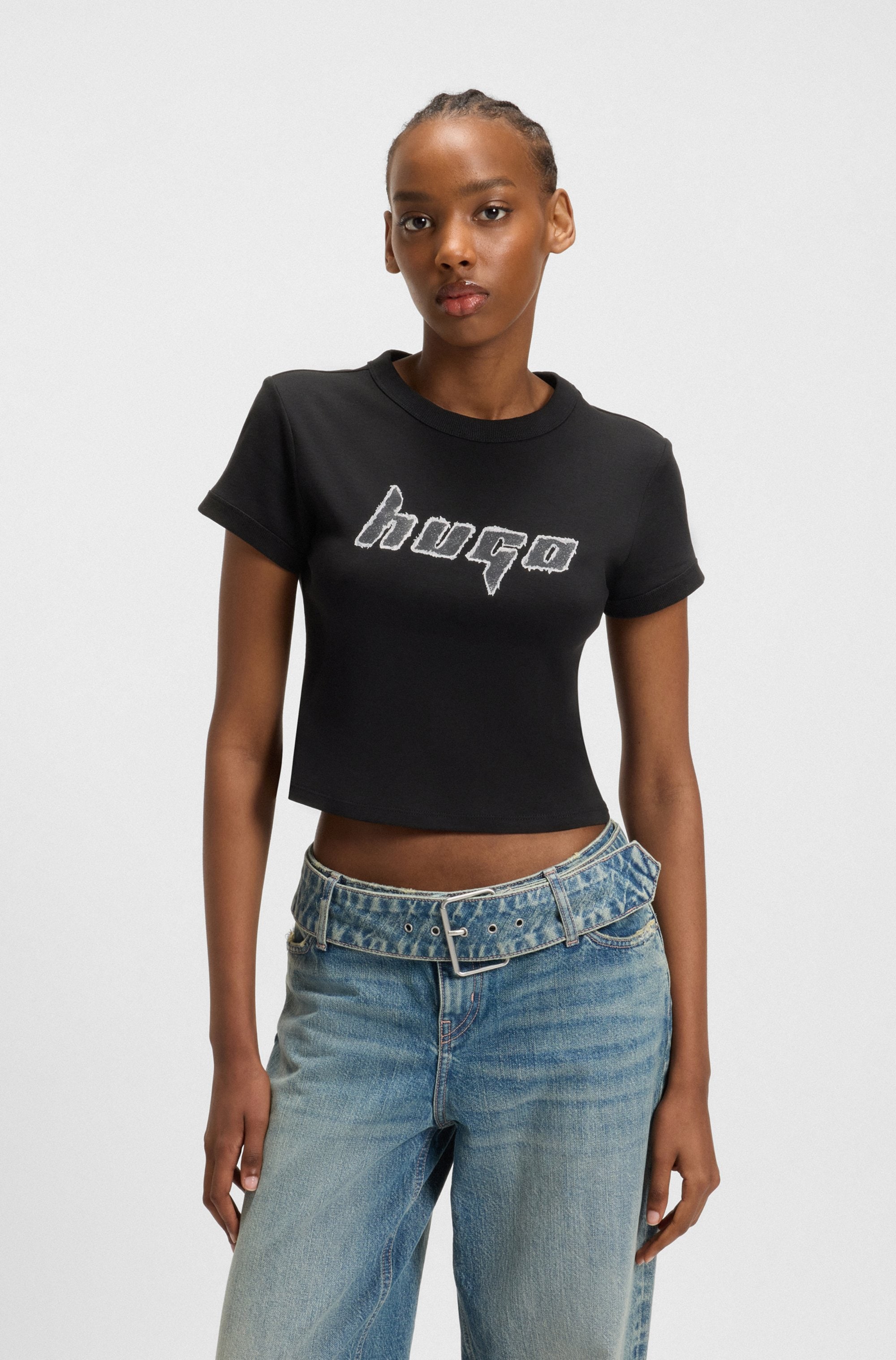 HUGO Blue T-Shirt "Dalia", mit Grafik-Artwork günstig online kaufen