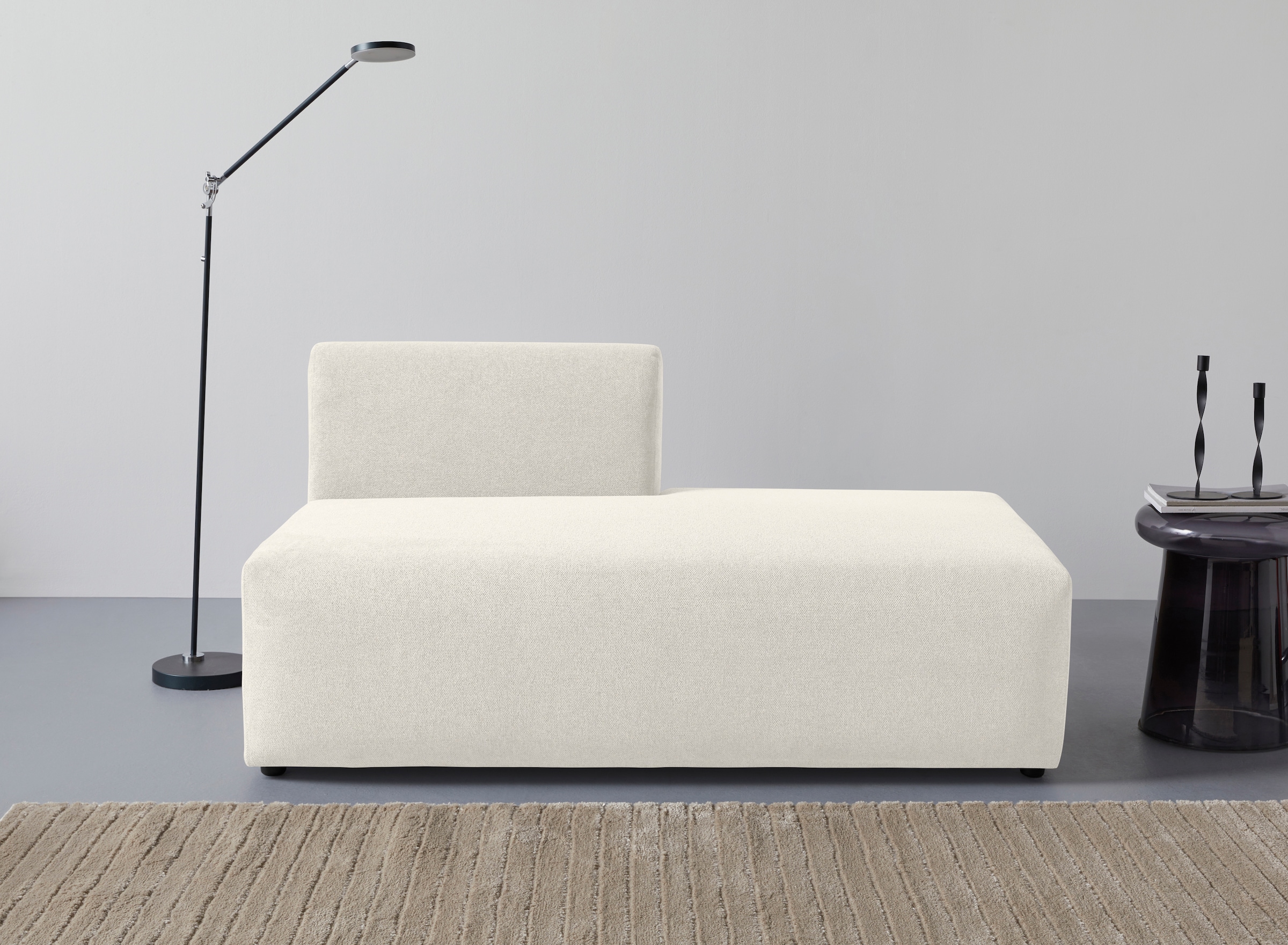 LeGer Home by Lena Gercke Chaiselongue "LYZA Open end, Loungemöbel zum Relaxen, Maße B/T/H: 152/96/74 cm" als Modul oder separat verwendbar, für individuelle Zusammenstellung