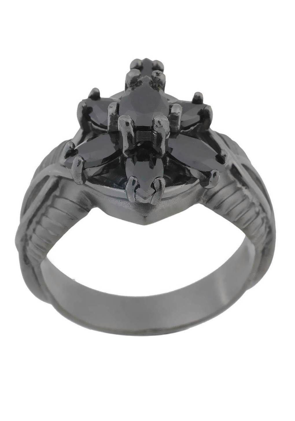 Der Herr der Ringe Fingerring »Dark Years Collection Arwens Abendstern -  schwarz, 20002138«, Made in Germany - mit Zirkonia (synth.) für kaufen |  BAUR