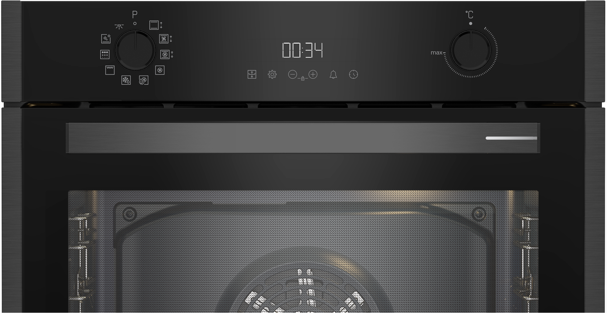 Grundig Pyrolyse Backofen  »GEBM19300DXMPF«, mit 2-fach-Teleskopauszug, Pyrolyse-Selbstreinigung, CoolTouch Door
