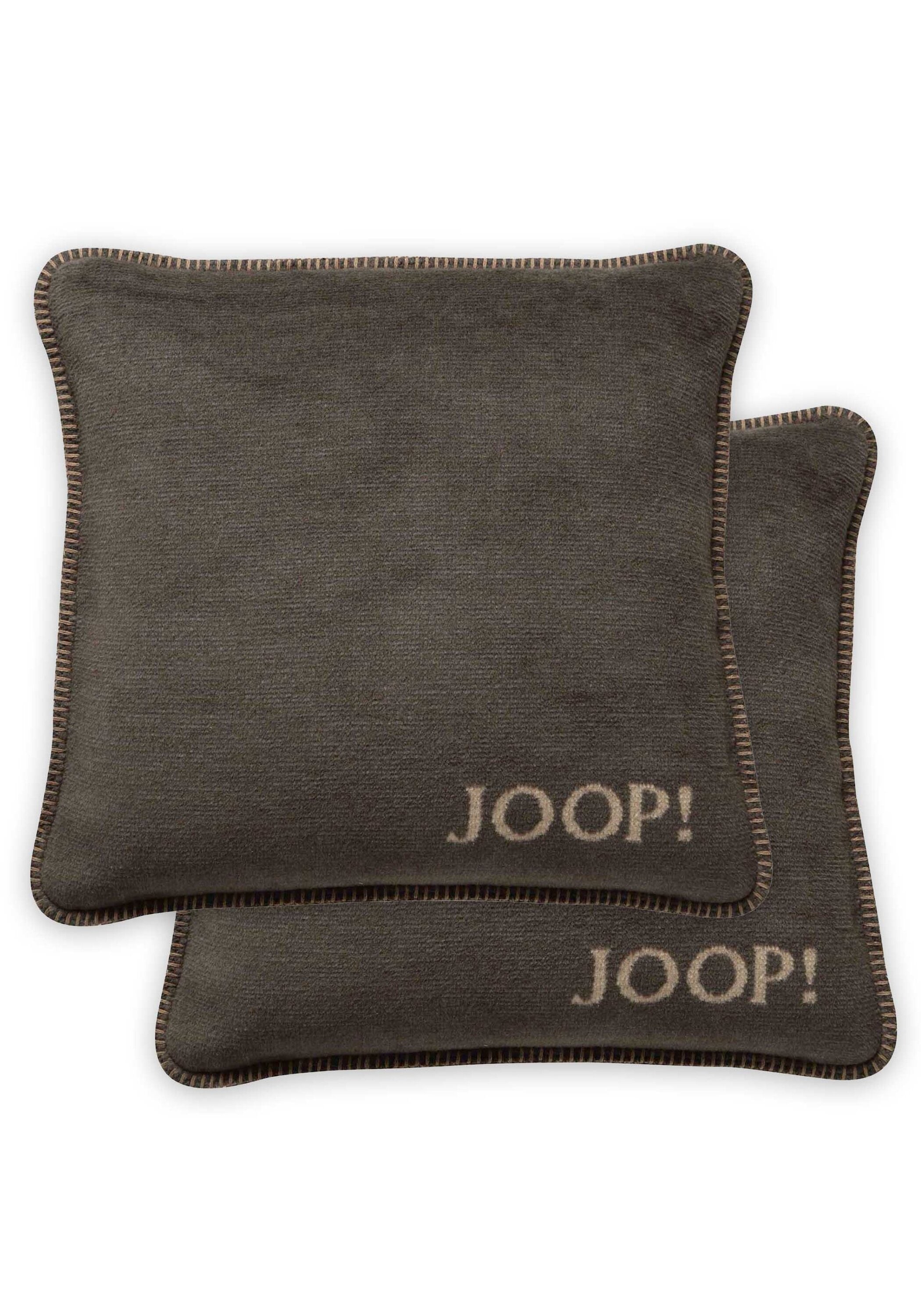 Dekokissen JOOP, B:50cm, braun, Obermaterial: 58% Baumwolle CO. 35% Polyacryl PAN. 7% Polyester PES., Dekokissen_Sitzkissen_Kissenhüllen,