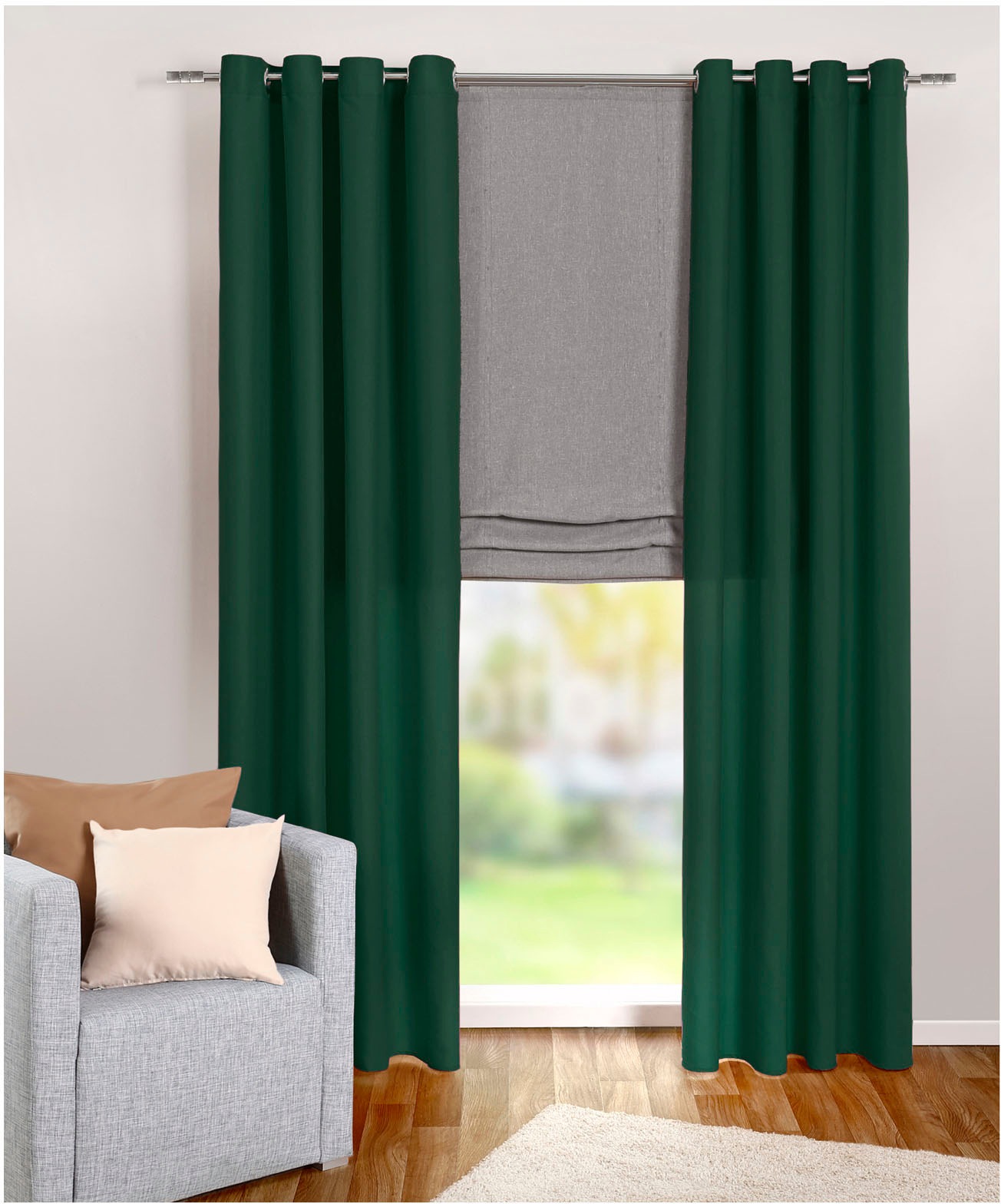 Weckbrodt Vorhang "Vito" Ösen 1 Stk. tlg. Microvelour, blickdicht, Unifarbe günstig online kaufen