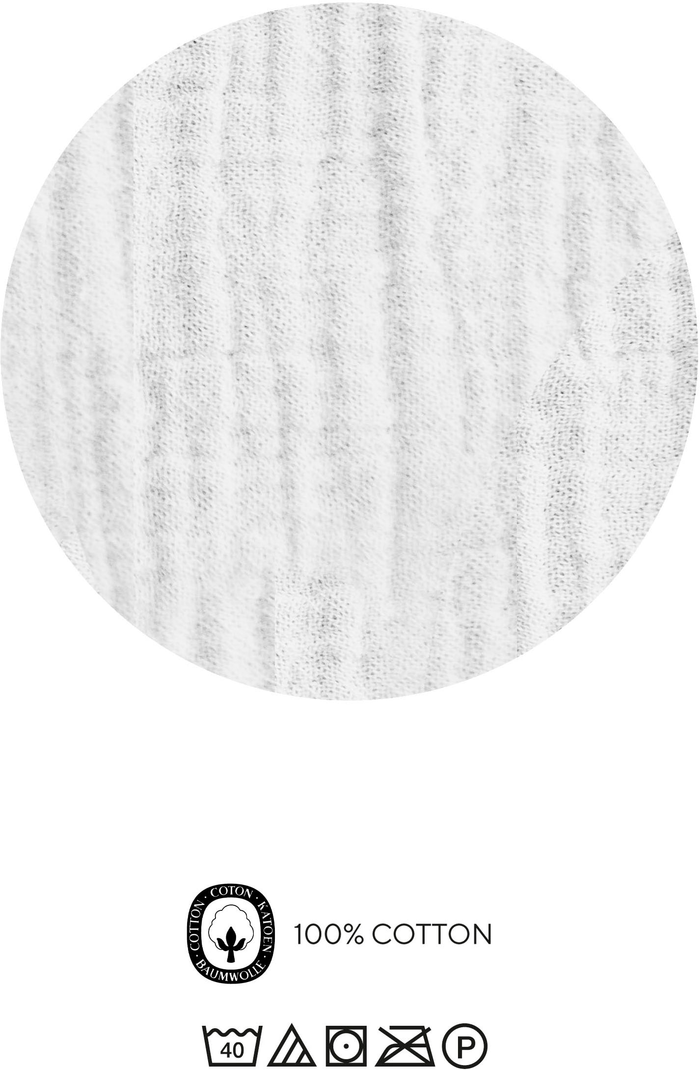 Biberna Wohndecke »0480100 Musselin«, gekreppte Optik+Struktur, leichte Sommer Decke, Tagesdecke, angenehm