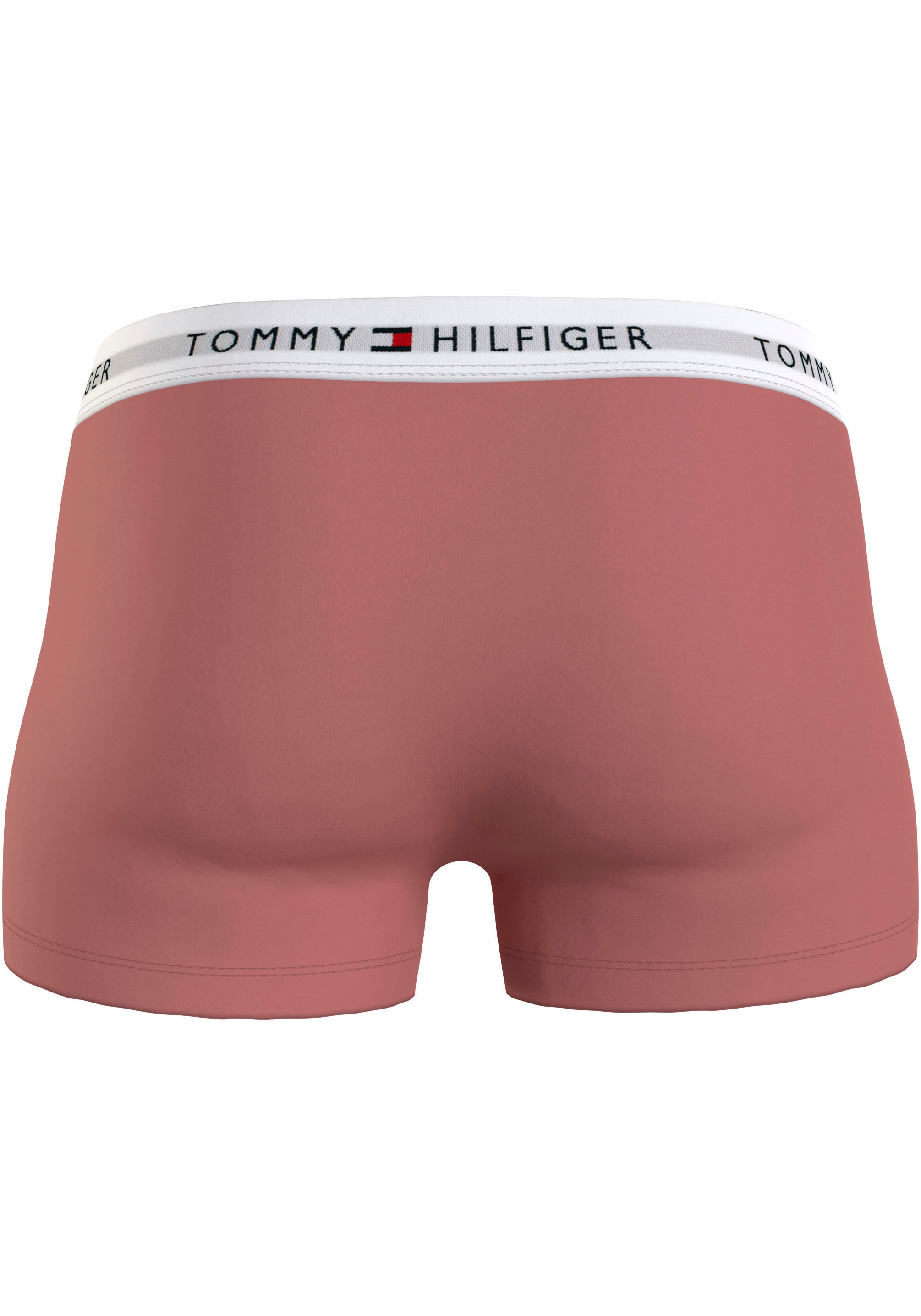 Tommy Hilfiger Underwear Trunk »3P TRUNK«, (Packung, 3 St., 3er), farbig mit weißem Logo-Elastikbund, Signature Kollektion