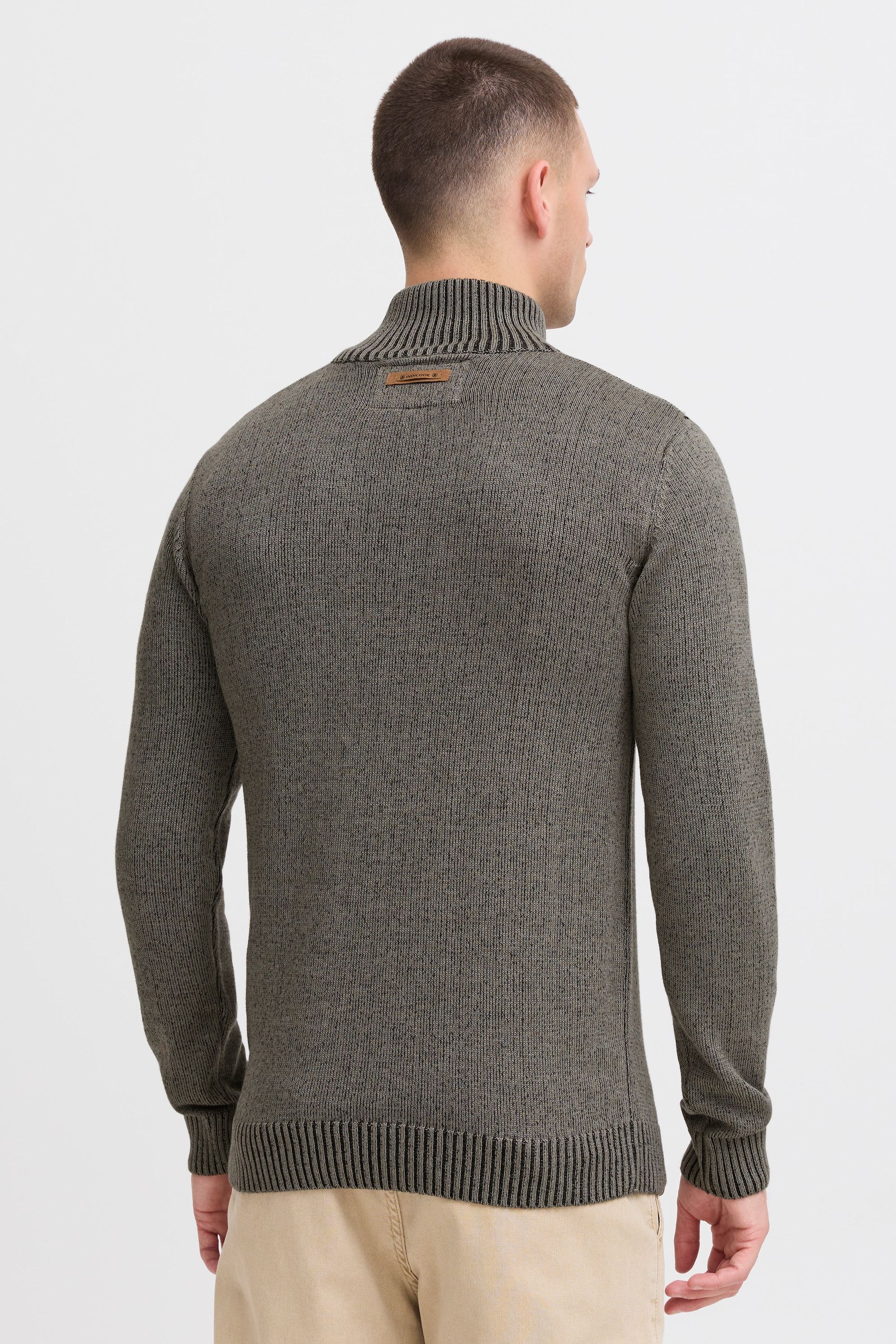 INDICODE IDNathen Men's Pullover Grey Mix XXL 3