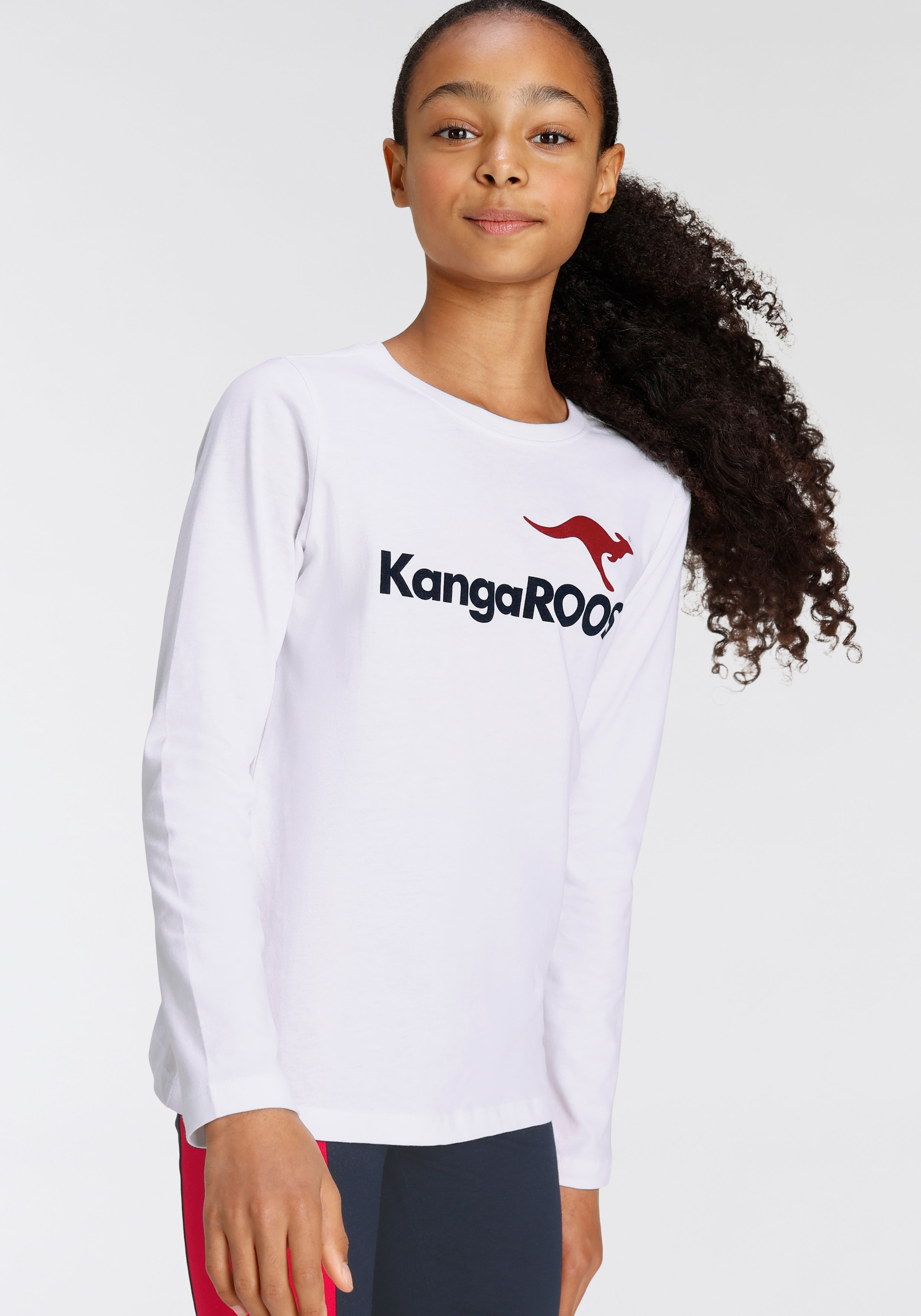 KangaROOS Langarmshirt »Basic Logo« | BAUR