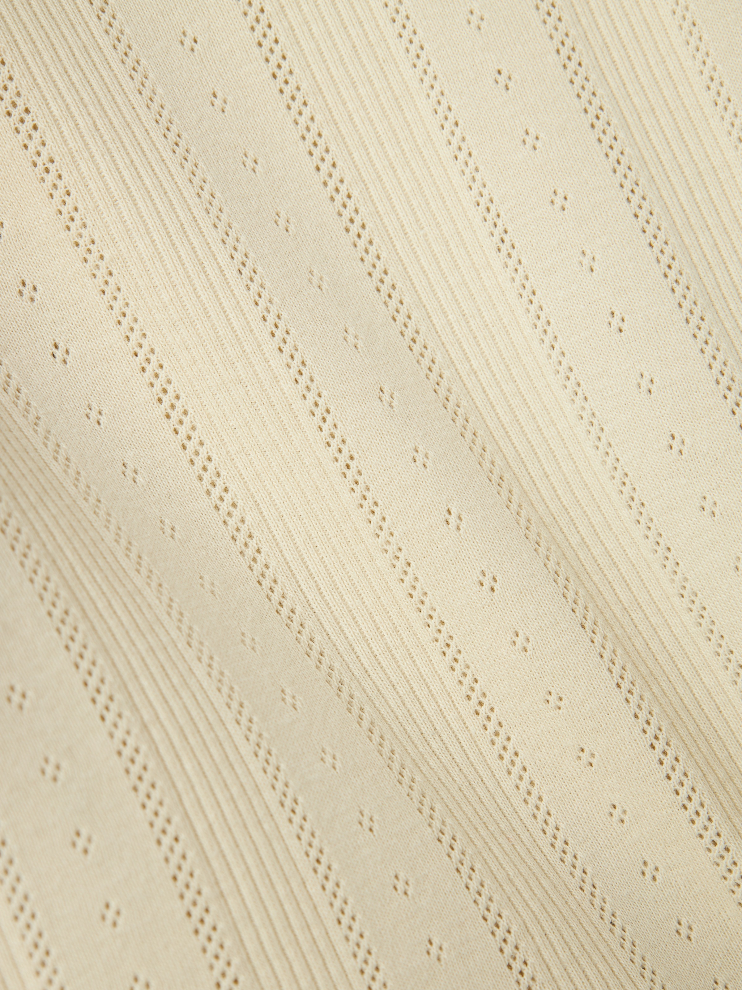 Name It Longtop »NMFJULIA LS SLIM TOP NOOS«, mit tollem Volant an der Schulter und im süßen Ajourstrick-Design