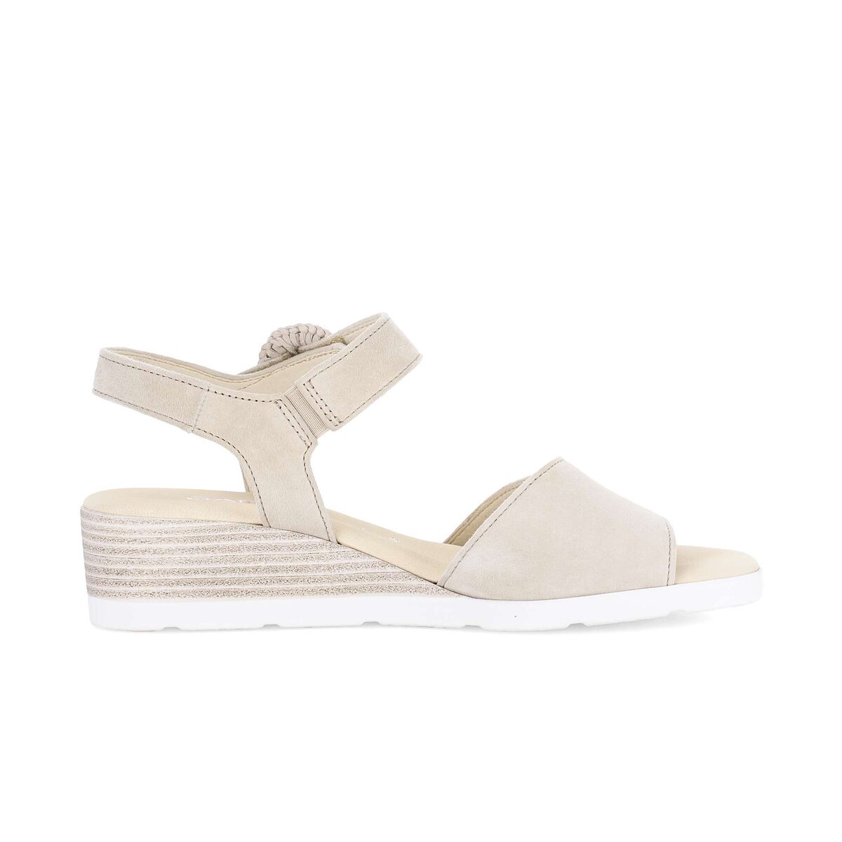 Keilsandalette GABOR "Keilsandalette", Damen, Gr. 41, beige, Schuhe 5