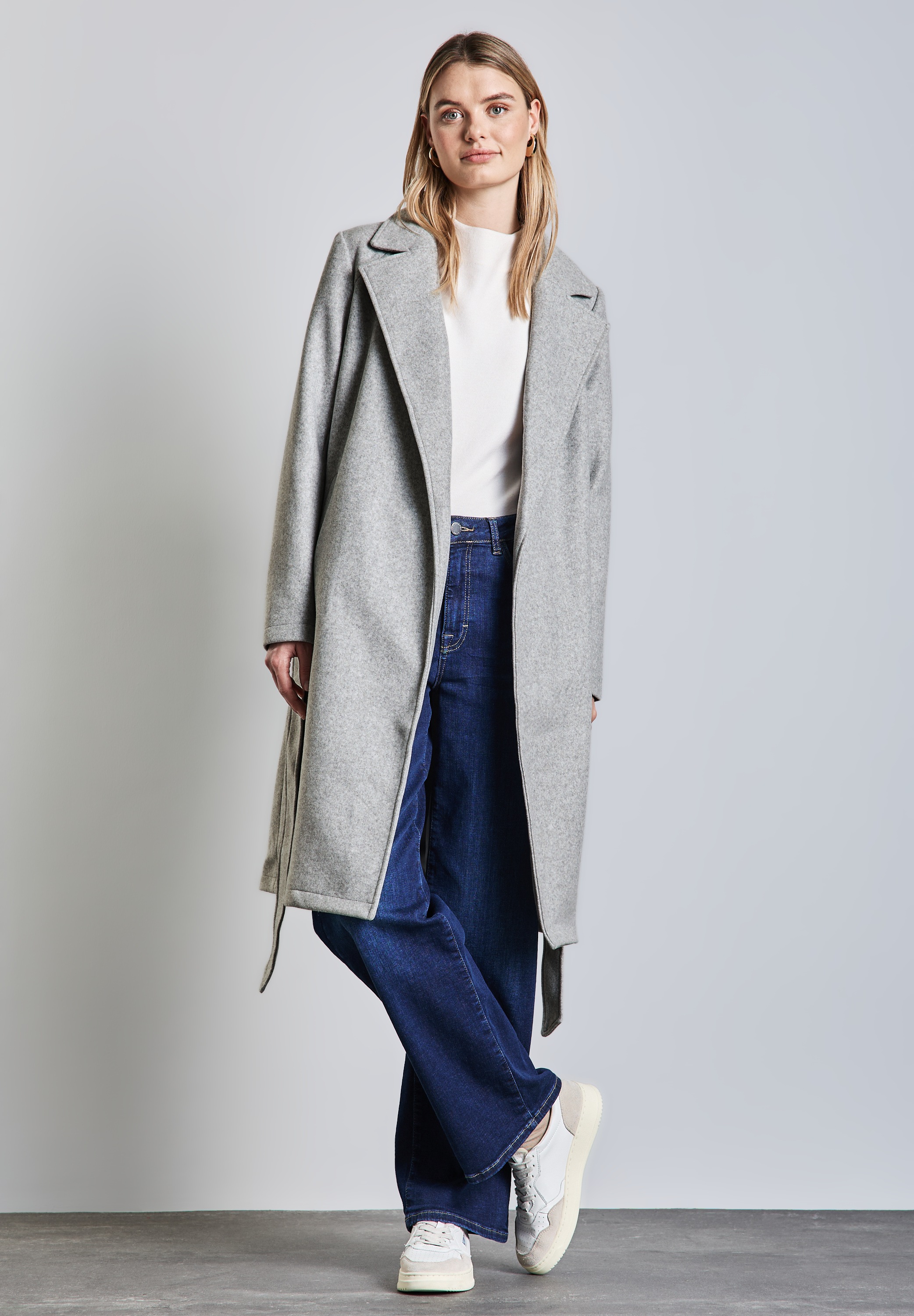 Thumbnail - STREET ONE Langjacke ohne Kapuze mit Bindegürtel