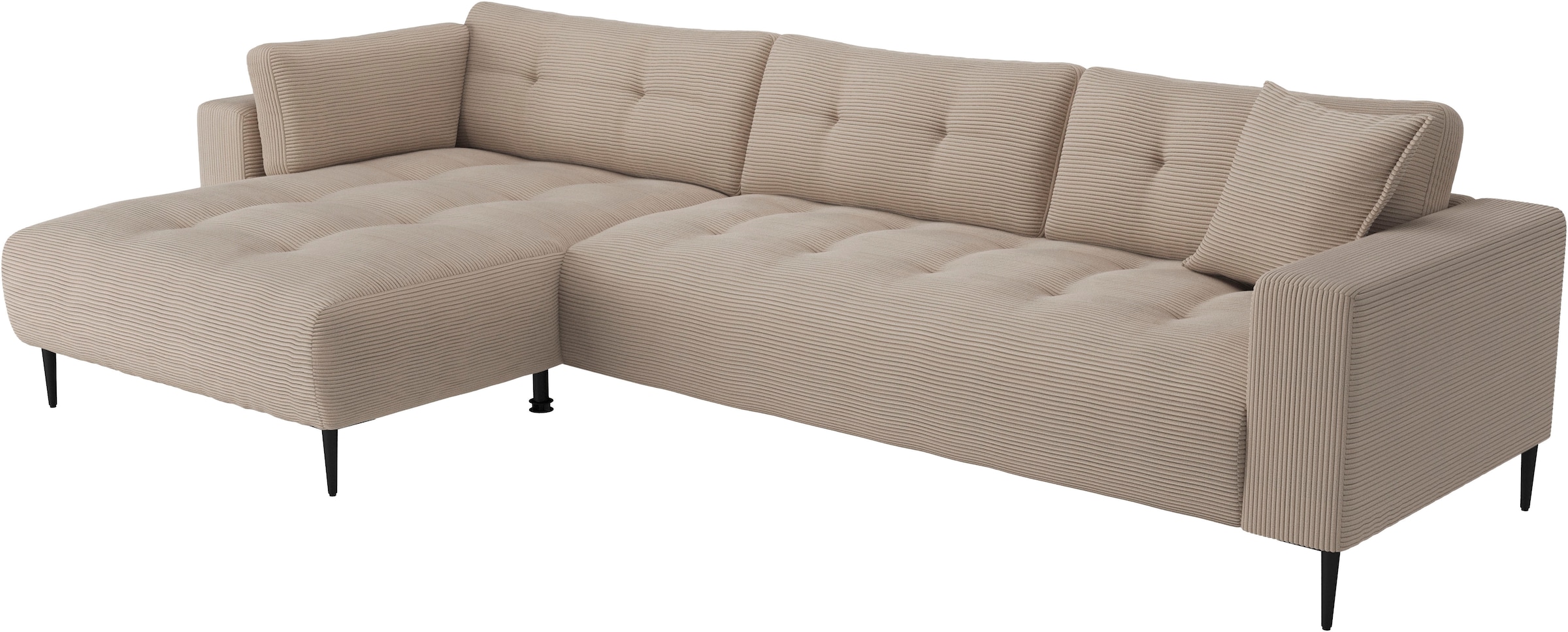 Trends by HG Ecksofa »Leo, B: 309, in Cord und Chenille«