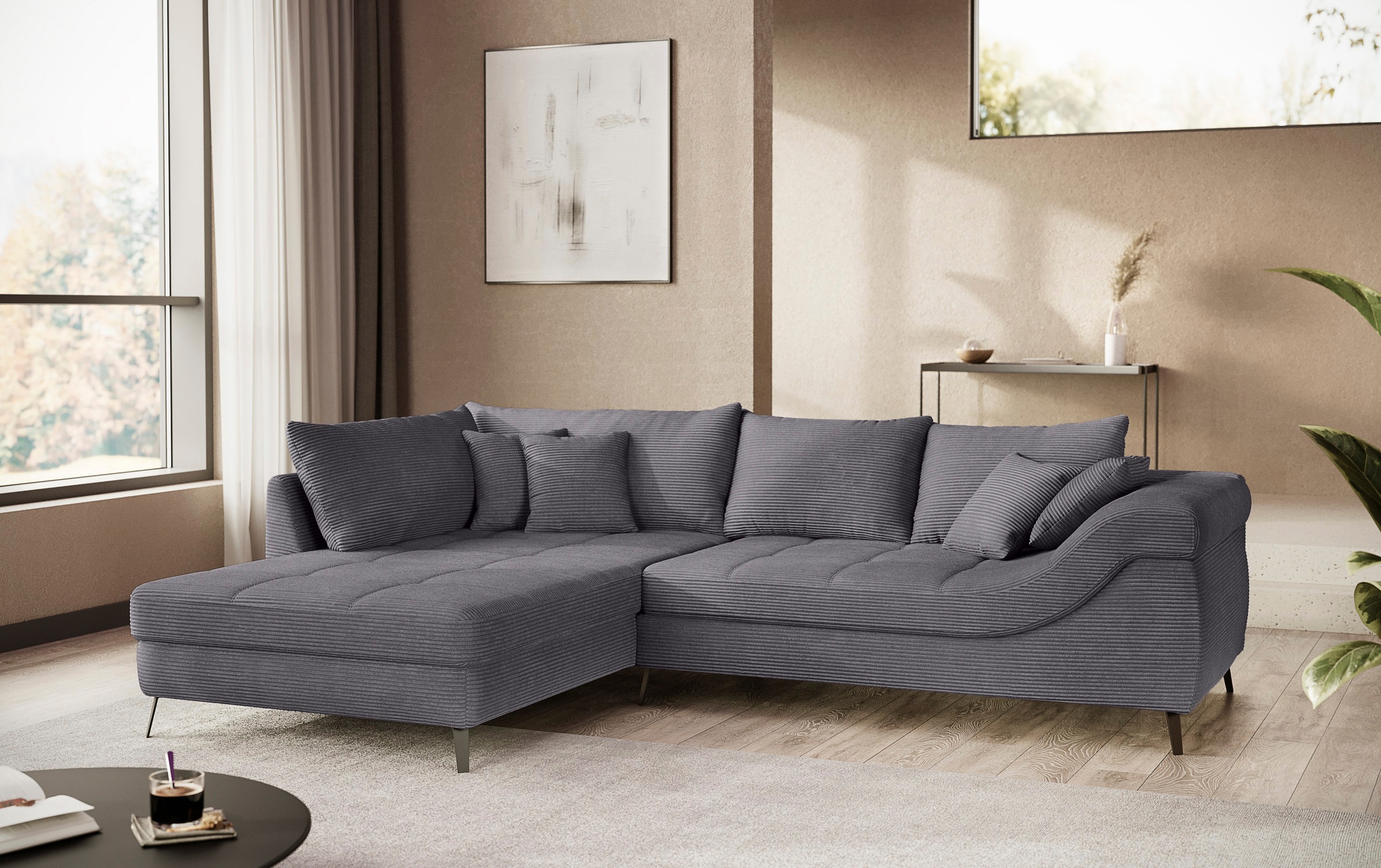 Mr. Couch Ecksofa »Portofino, L-Form«, Mit Kaltschaumpolsterung, bis 140 kg belastbar