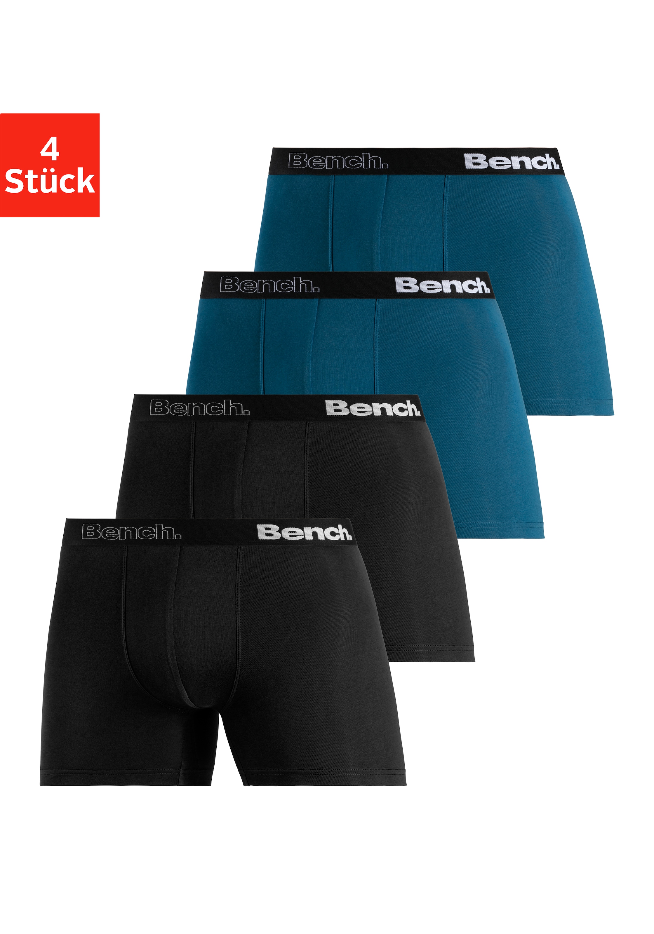 Bench. Langer Boxer "Boxershorts für Herren", (Packung, 4 St.), Unterhosen günstig online kaufen
