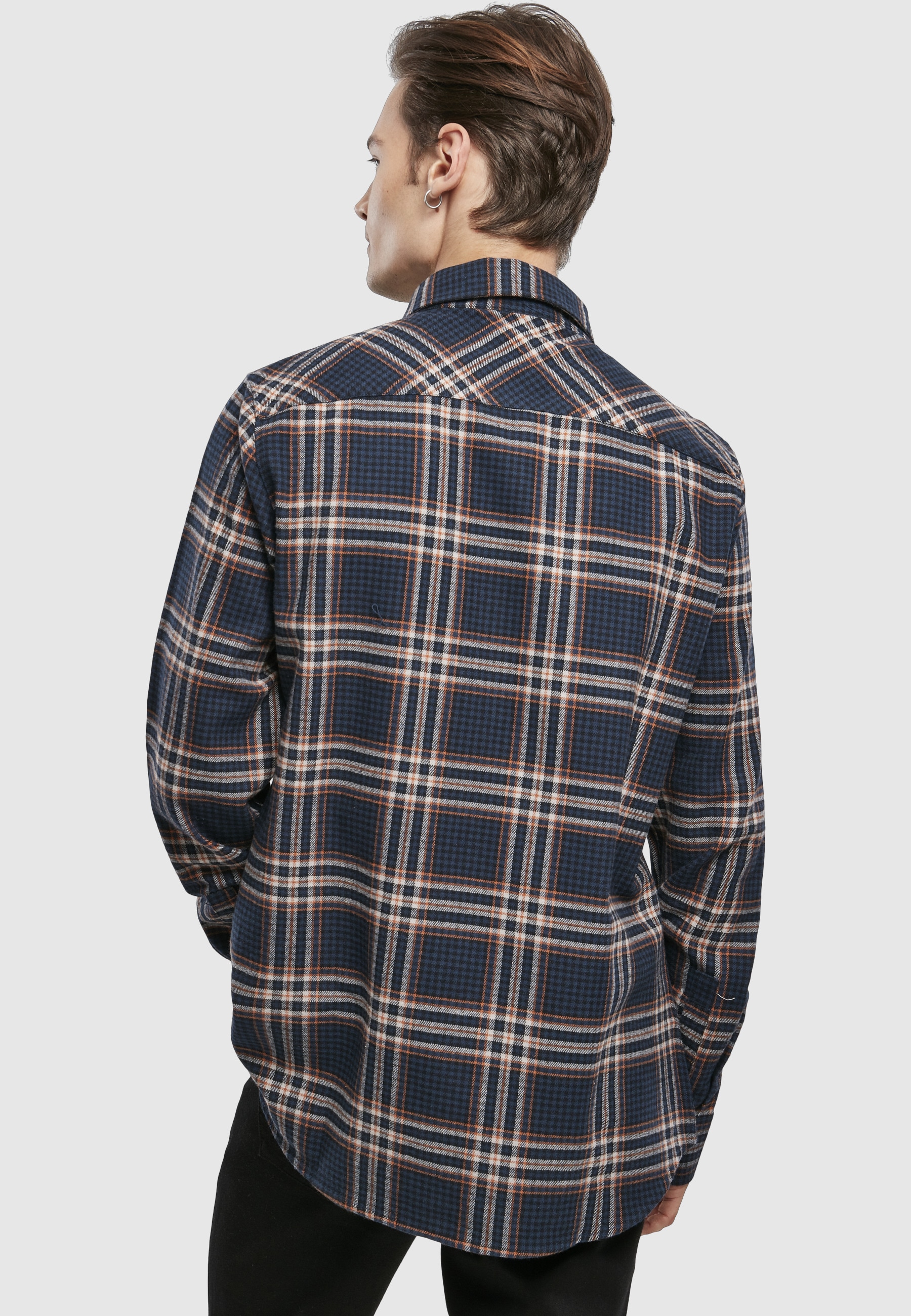 URBAN CLASSICS Langarmshirt »Urban Classics Herren Checked Campus Shirt« 1 Stk.