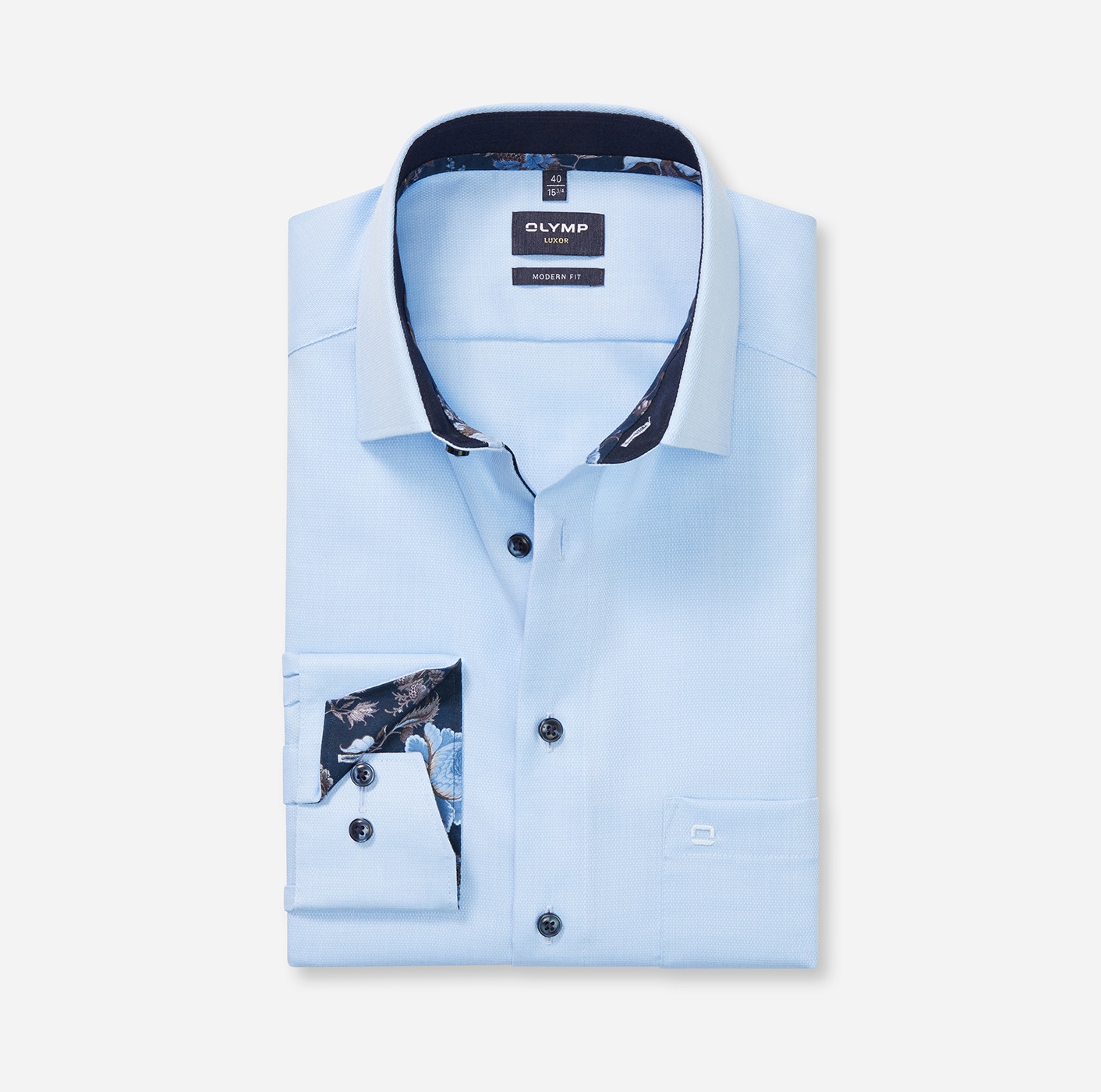 OLYMP Langarmhemd »Luxor«, modern fit, New Kentkragen, Business Hemd, extra langer Arm