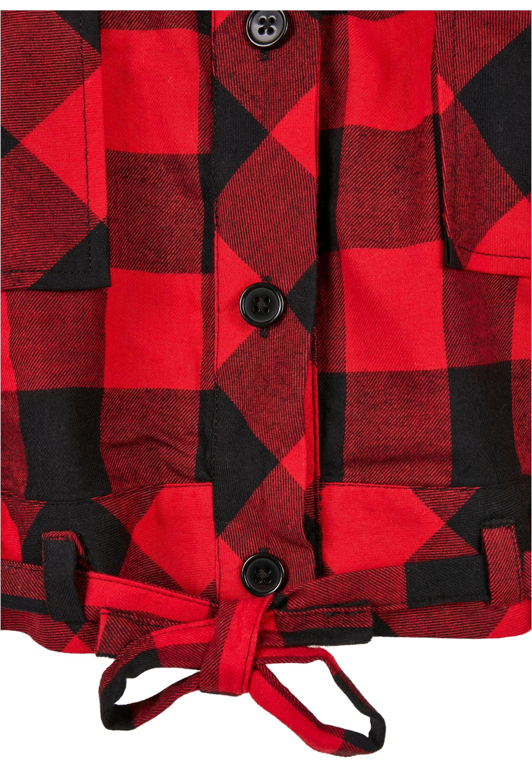 URBAN CLASSICS Langarmhemd »Urban Classics Damen Ladies Short Oversized Check Shirt«, (1 tlg.)