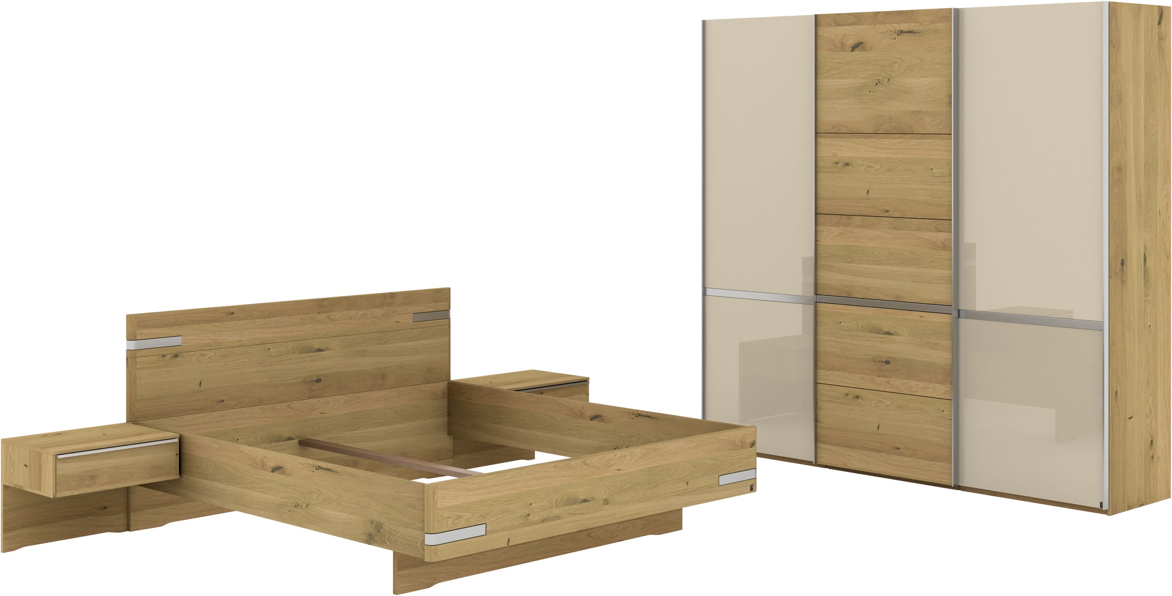 Musterring Schlafzimmer-Set "Savona, Kleiderschrank, Bett & Nachtkommoden, günstig online kaufen